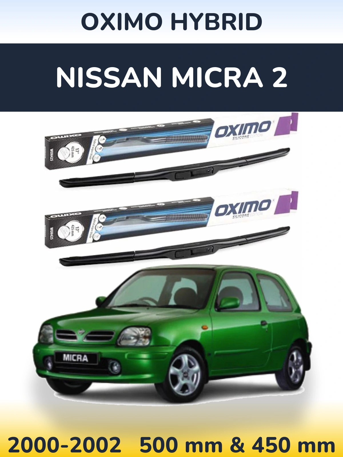 Torkarblad Oximo Hybrid för Nissan Micra 2