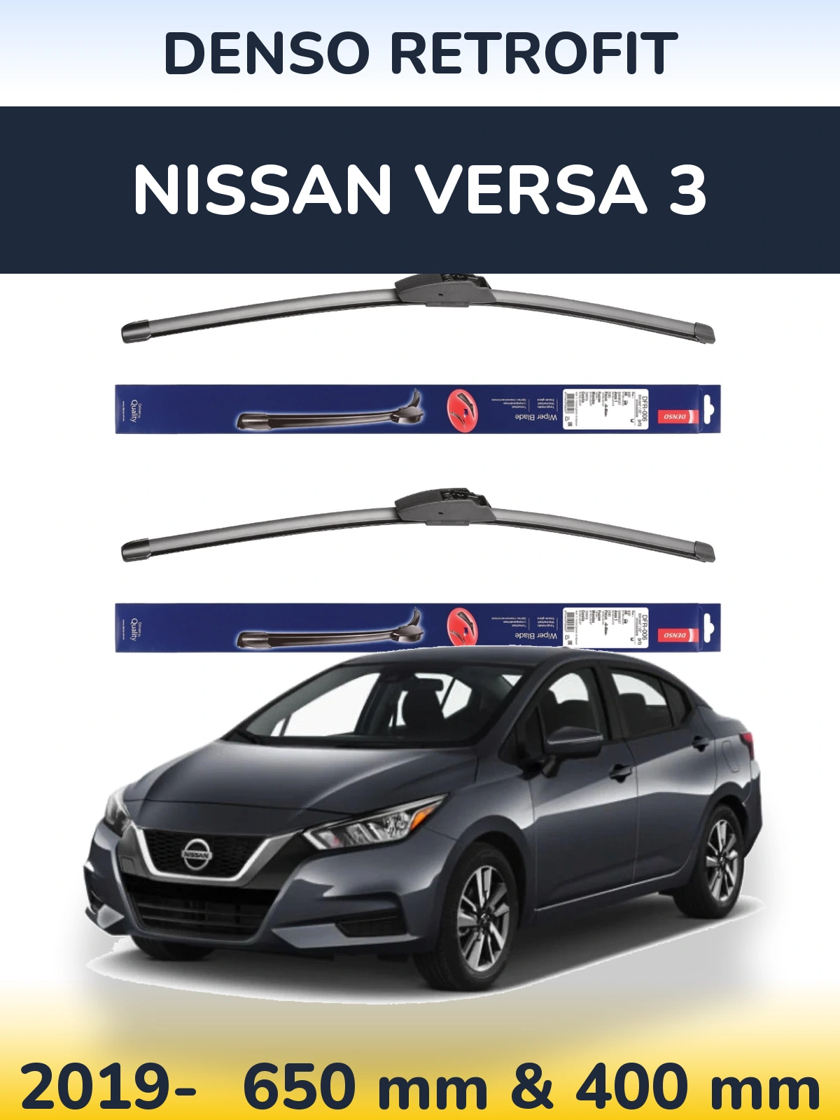 Torkarblad Denso Retrofit för Nissan Versa 3
