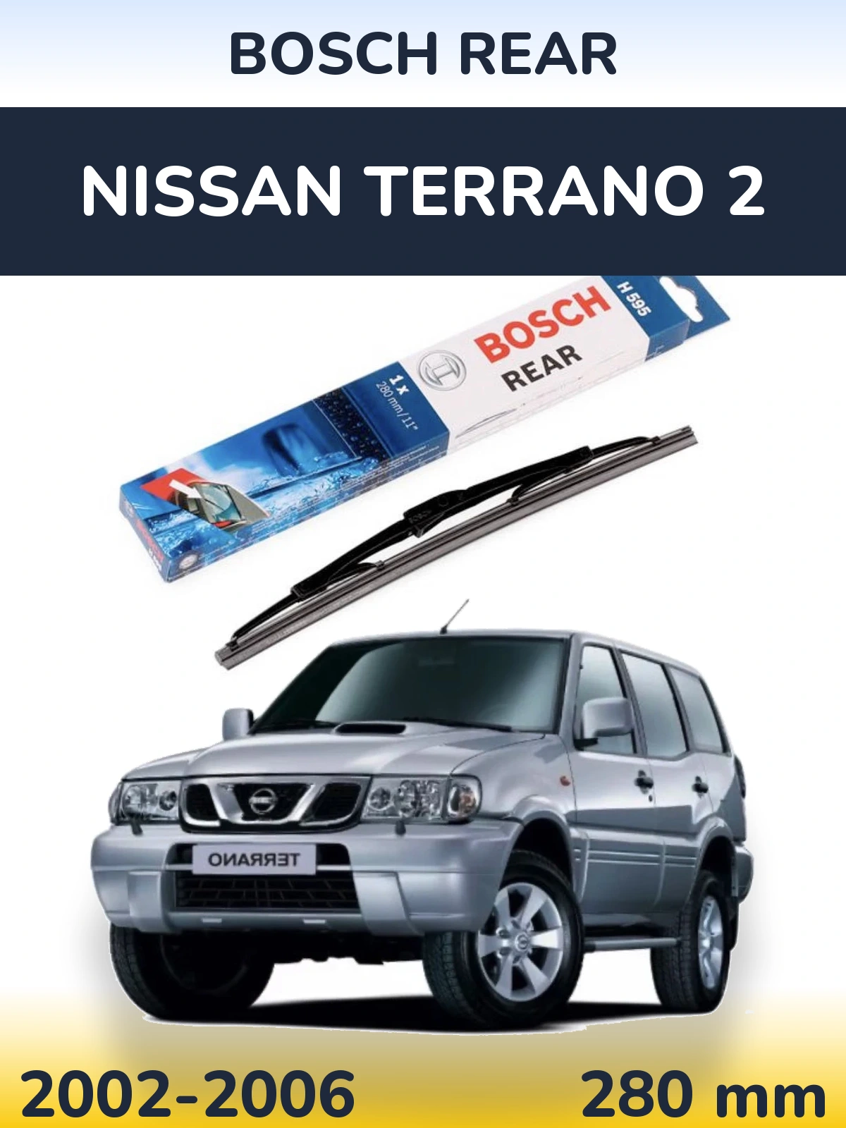 Torkarblad BOSCH Rear för Nissan Terrano 2