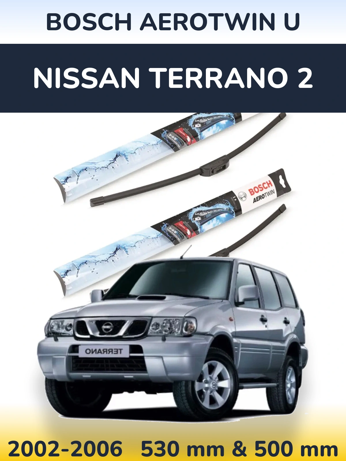 Torkarblad BOSCH AeroTwin U för Nissan Terrano 2