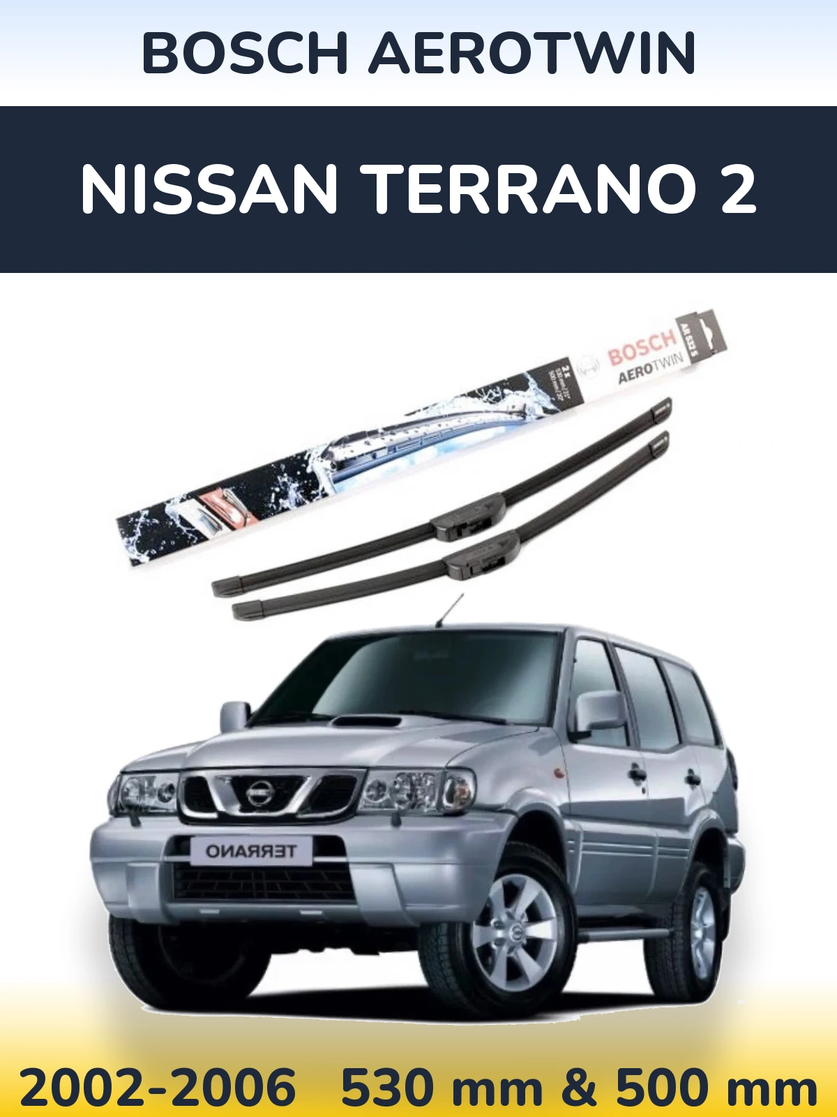 Torkarblad BOSCH AeroTwin för Nissan Terrano 2