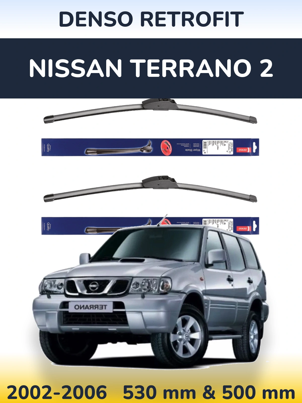 Torkarblad Denso Retrofit för Nissan Terrano 2