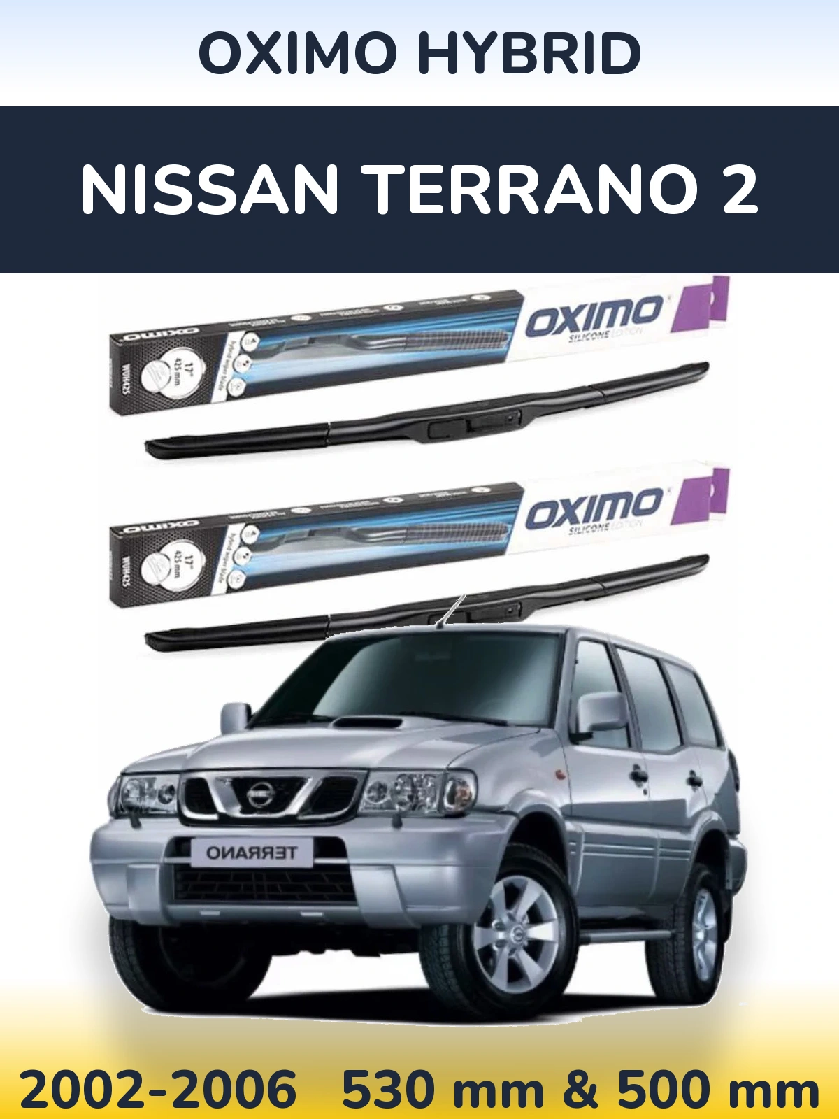 Torkarblad Oximo Hybrid för Nissan Terrano 2