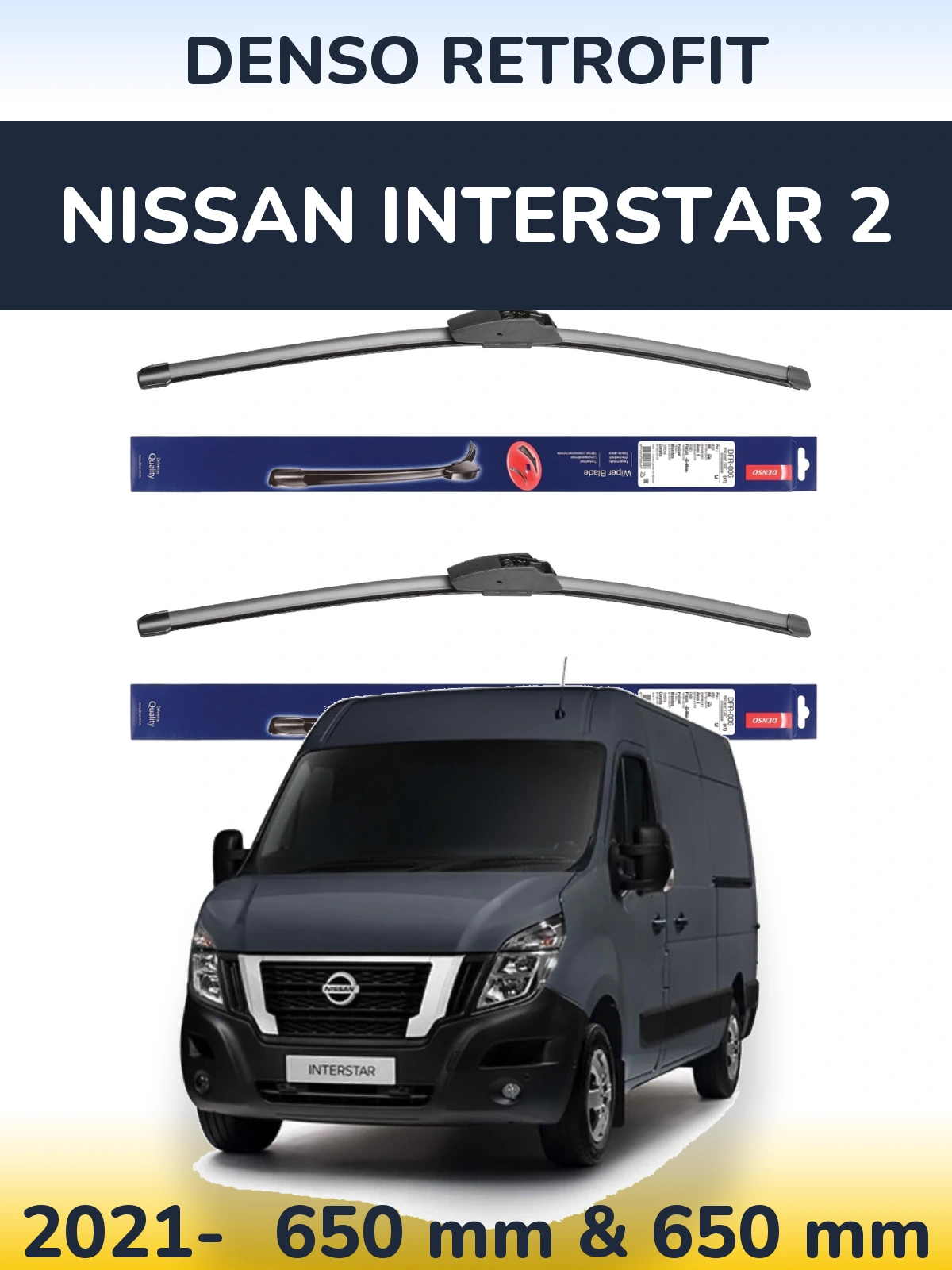 Torkarblad Denso Retrofit för Nissan Interstar 2