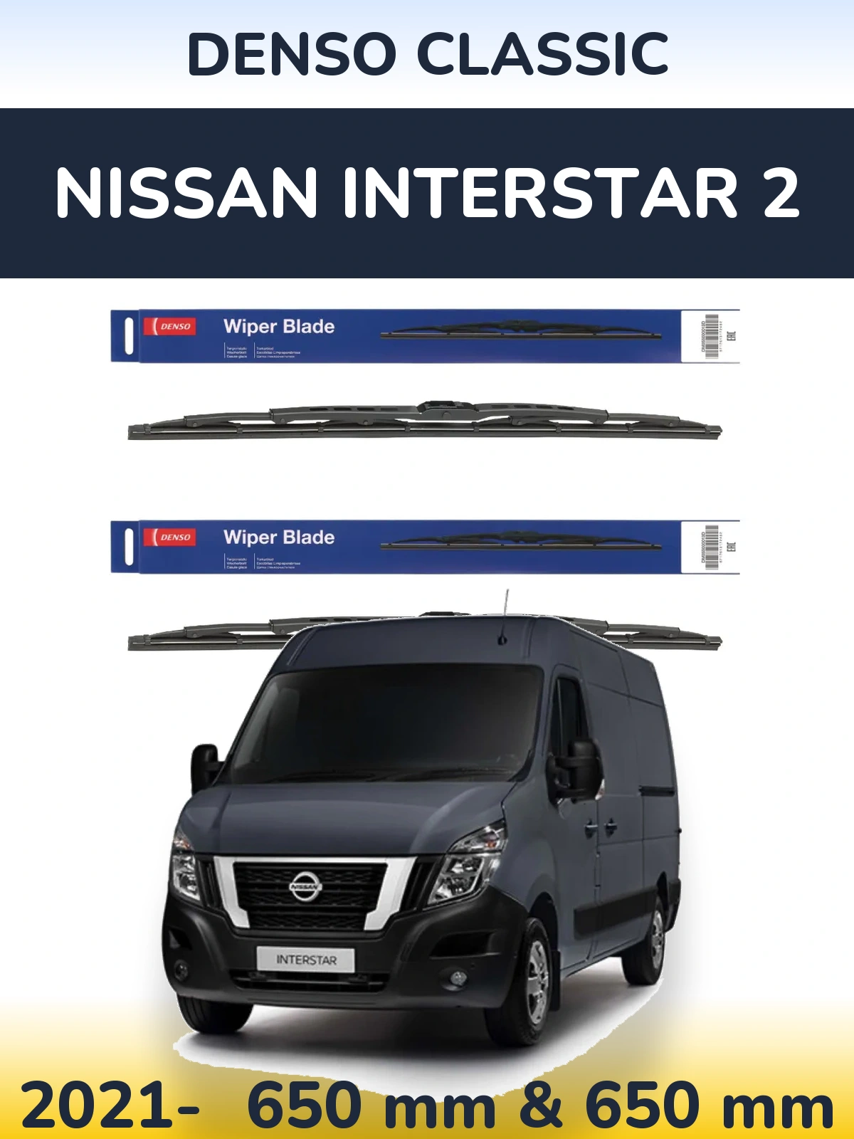 Torkarblad Denso Classic för Nissan Interstar 2