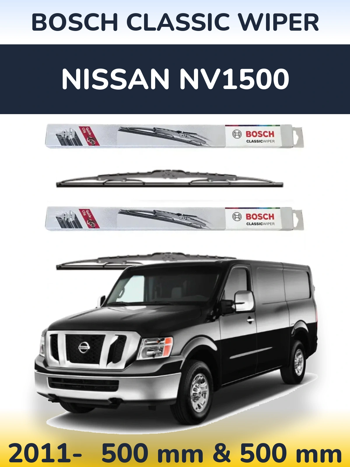 Torkarblad BOSCH Classic Wiper för Nissan NV1500