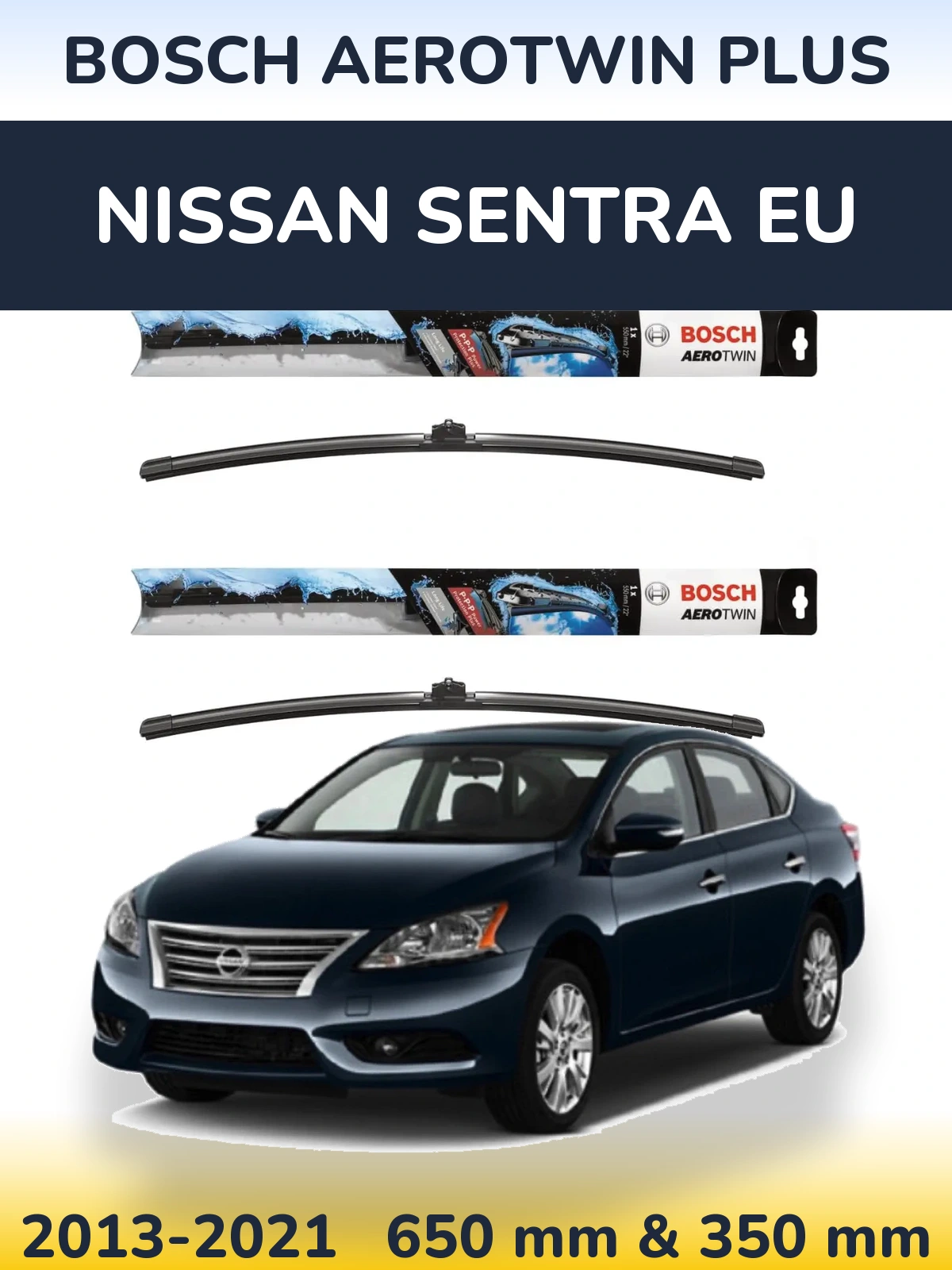 Torkarblad BOSCH AeroTwin Plus för Nissan Sentra EU