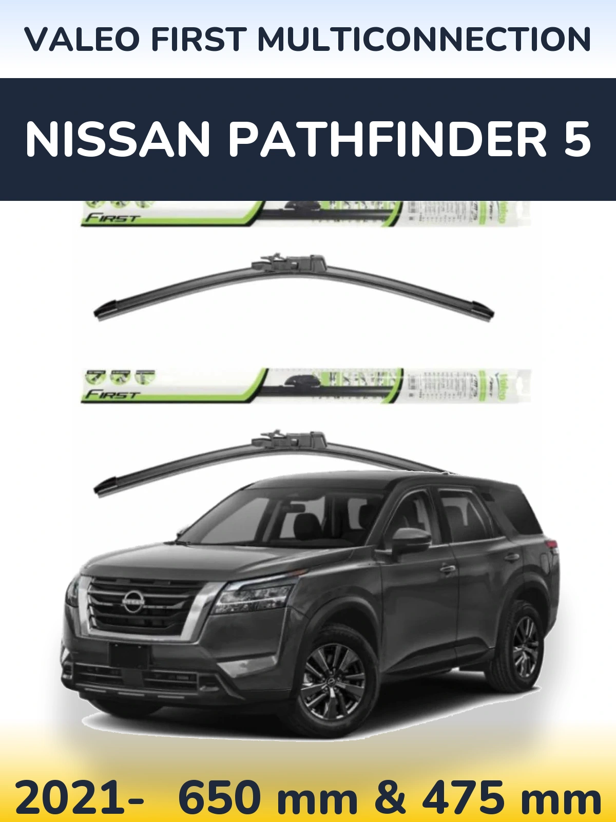 Torkarblad Valeo First MultiConnection för Nissan Pathfinder 5