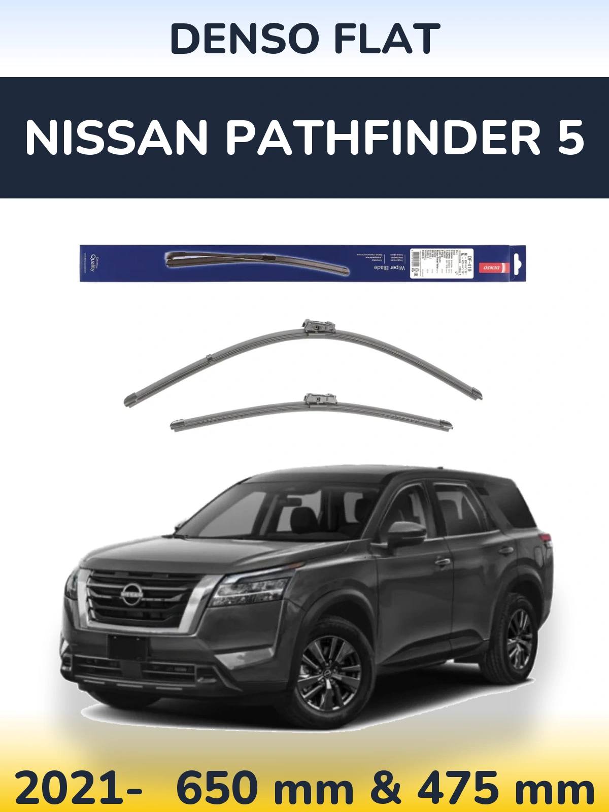 Torkarblad Denso Flat för Nissan Pathfinder 5