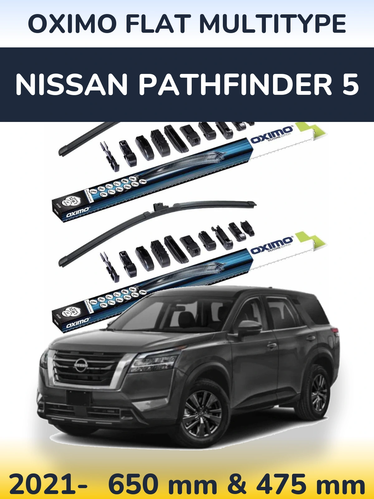 Torkarblad Oximo Flat MultiType för Nissan Pathfinder 5
