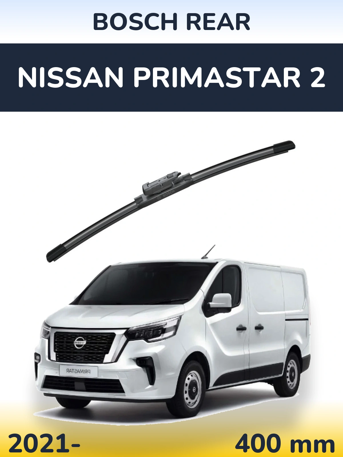 Torkarblad BOSCH Rear för Nissan Primastar 2