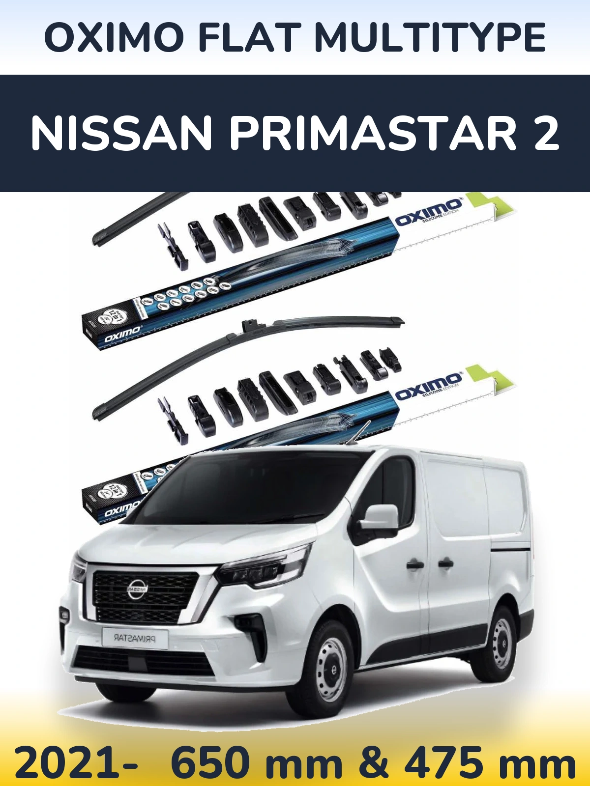 Torkarblad Oximo Flat MultiType för Nissan Primastar 2