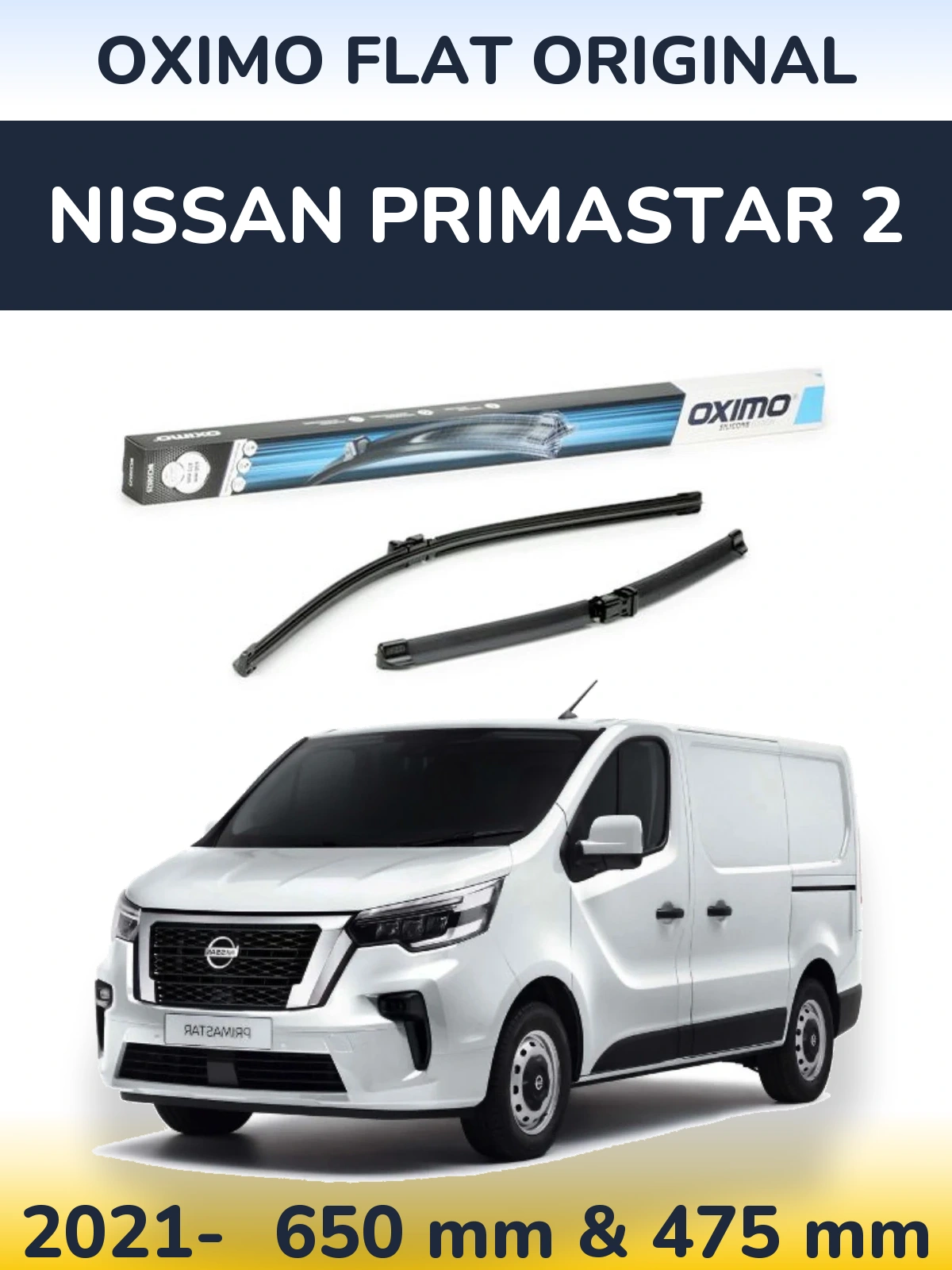 Torkarblad Oximo Flat Original för Nissan Primastar 2