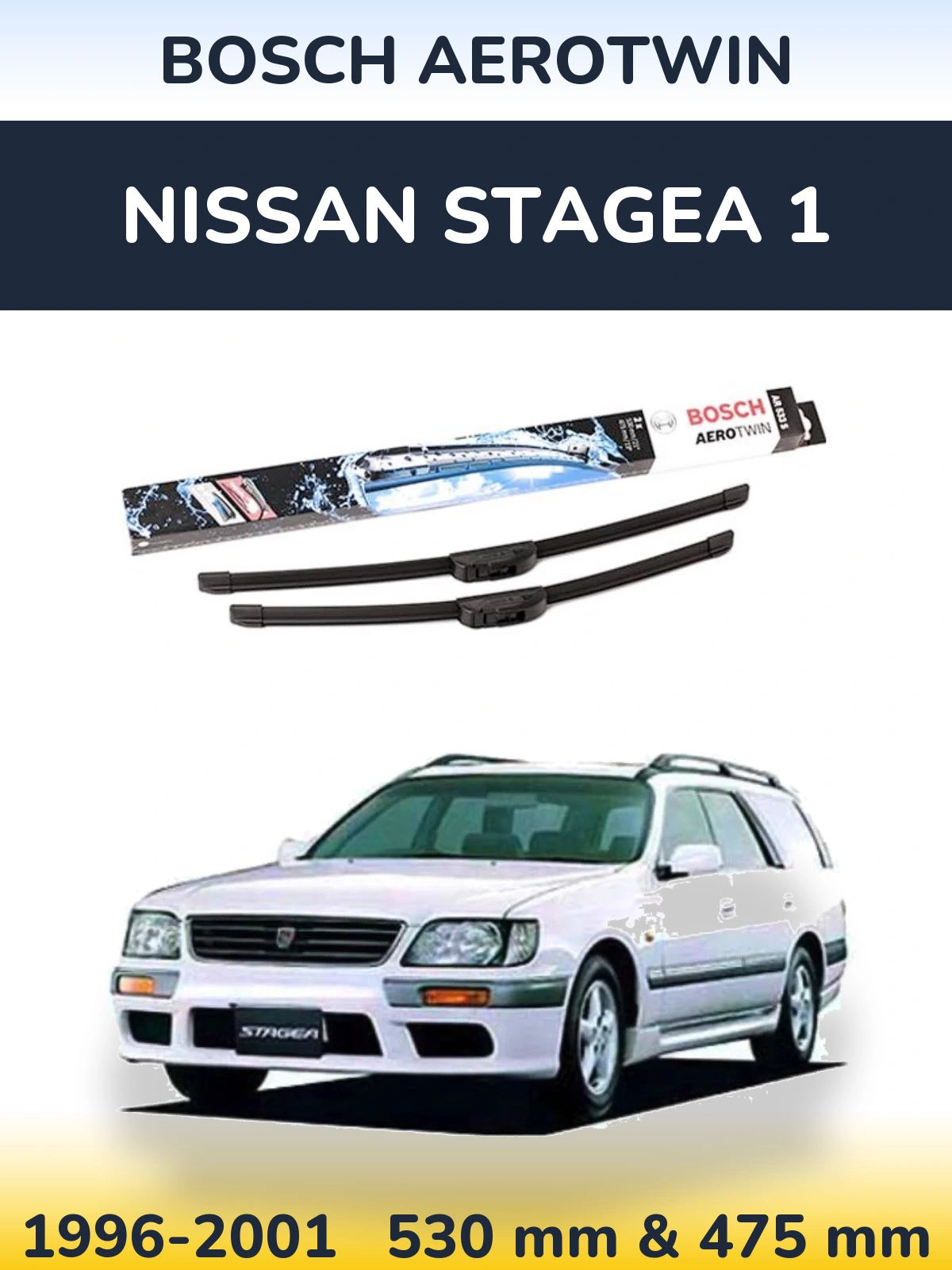 Torkarblad BOSCH AeroTwin för Nissan Stagea 1