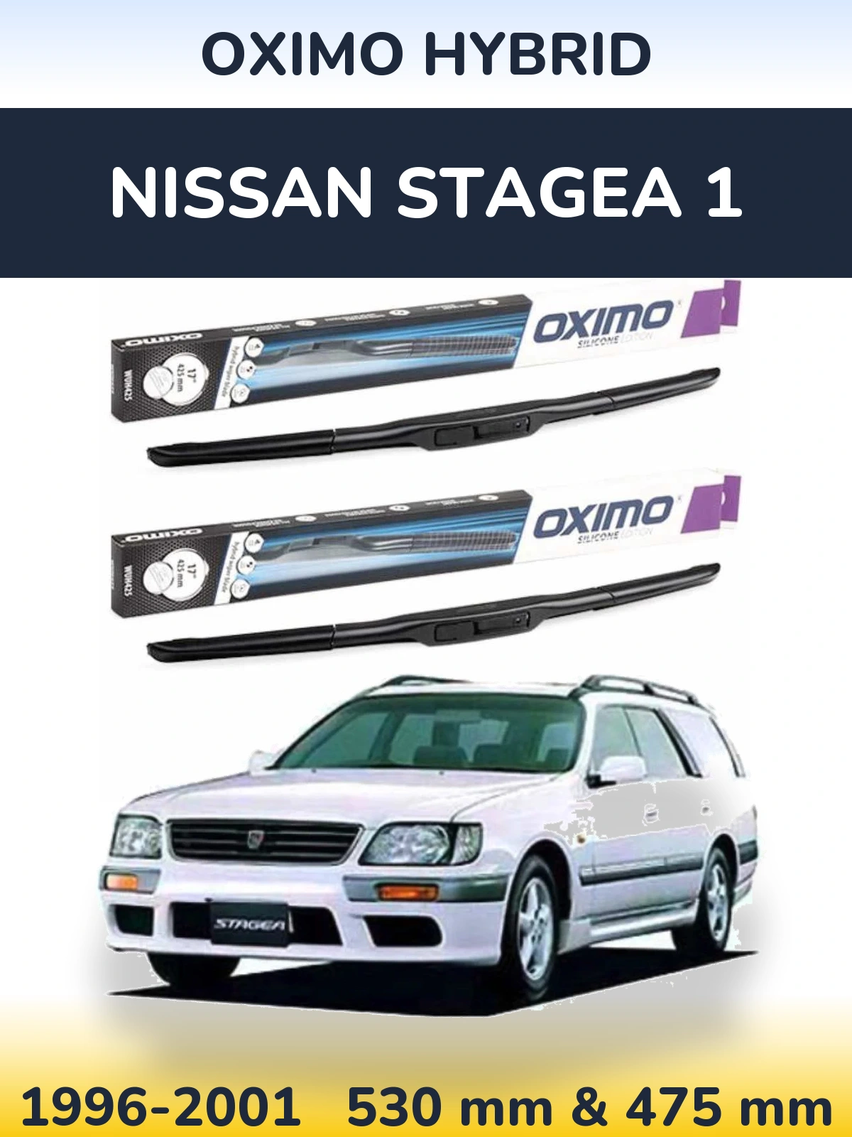 Torkarblad Oximo Hybrid för Nissan Stagea 1
