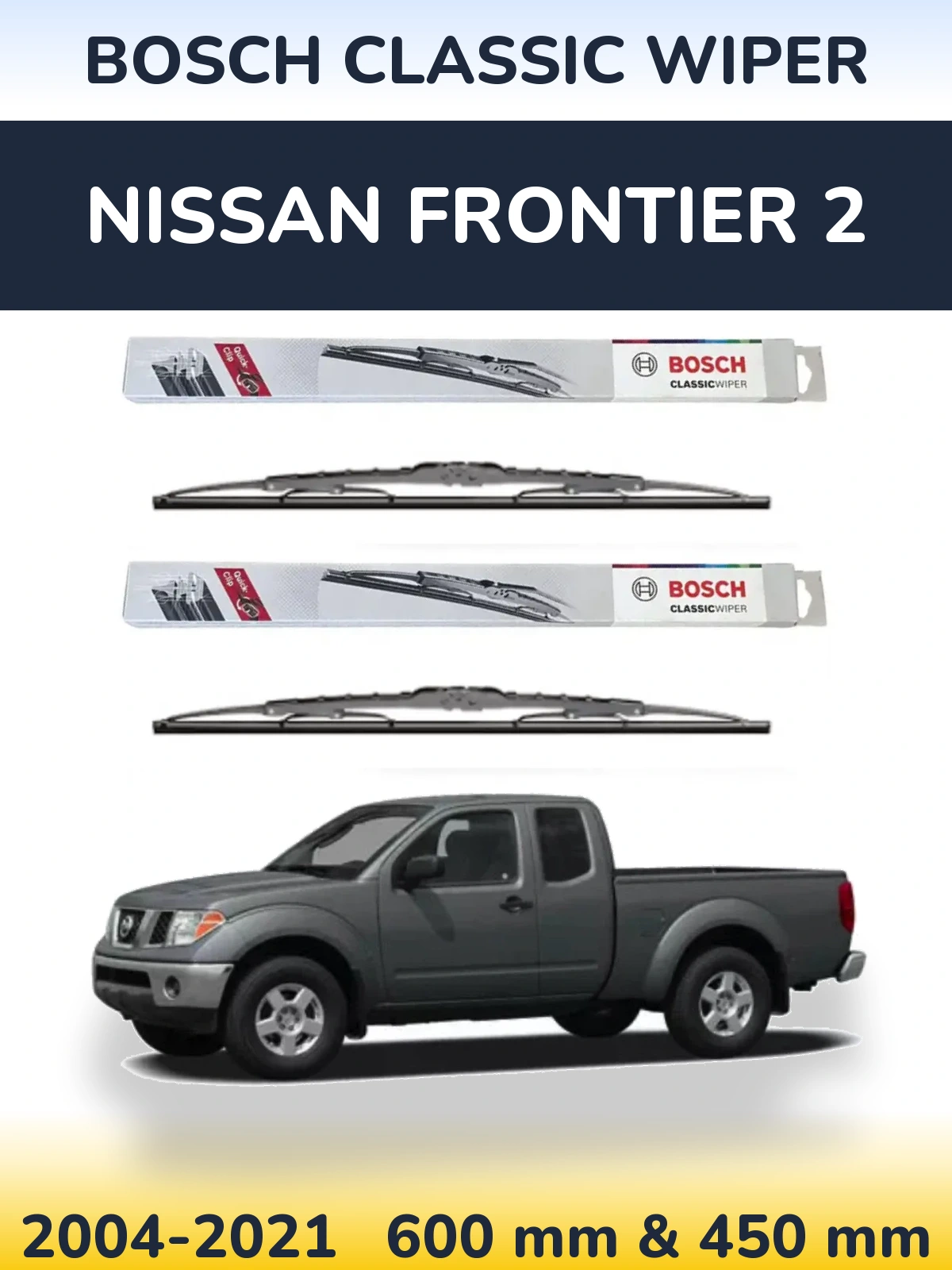 Torkarblad BOSCH Classic Wiper för Nissan Frontier 2