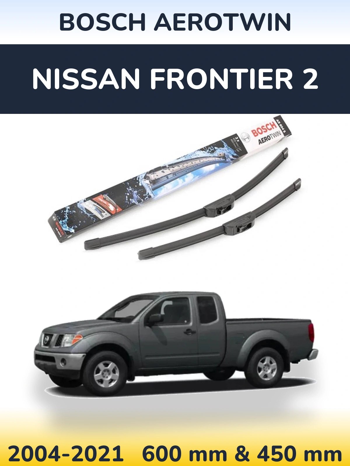 Torkarblad BOSCH AeroTwin för Nissan Frontier 2