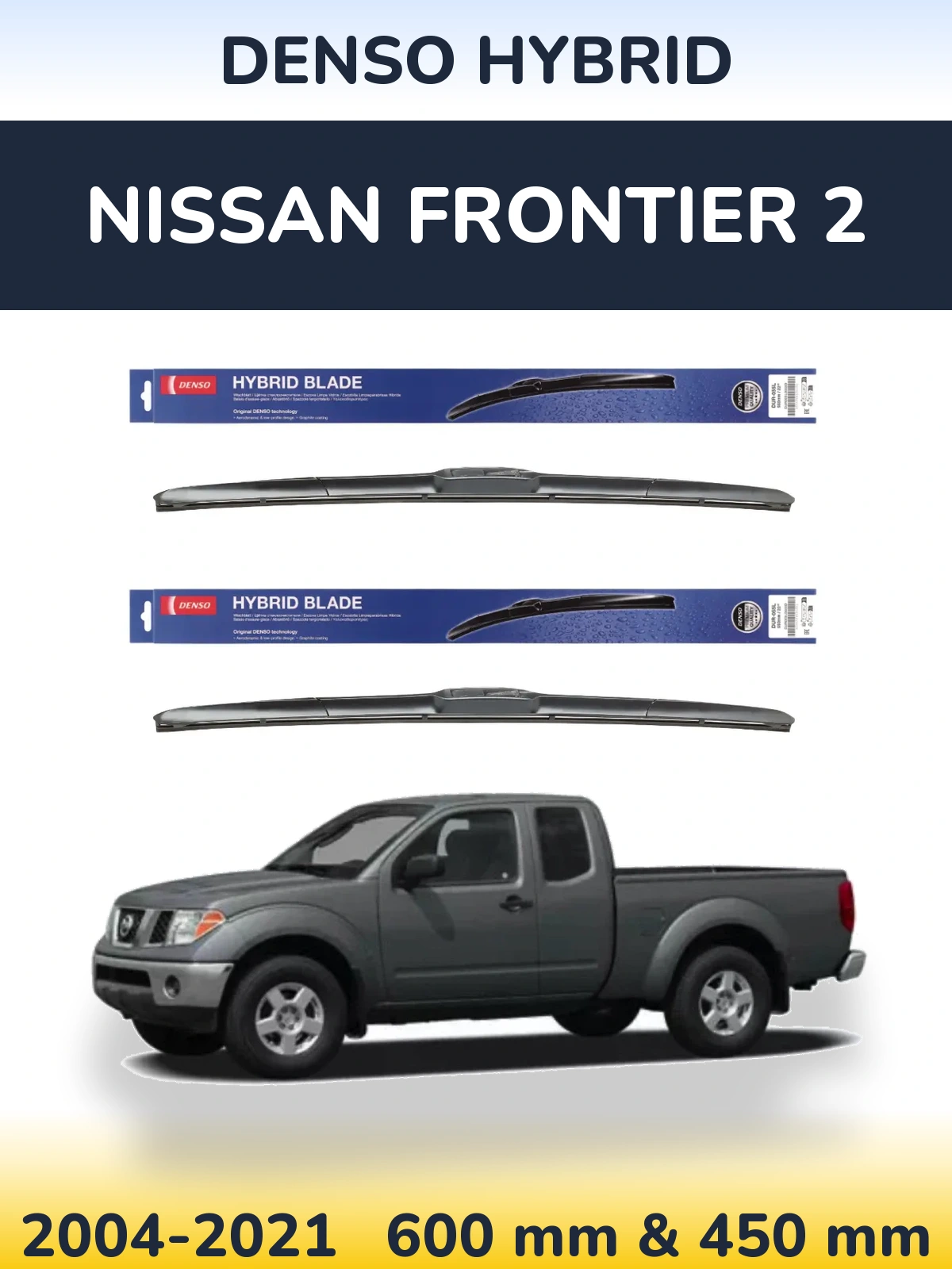 Torkarblad Denso Hybrid för Nissan Frontier 2