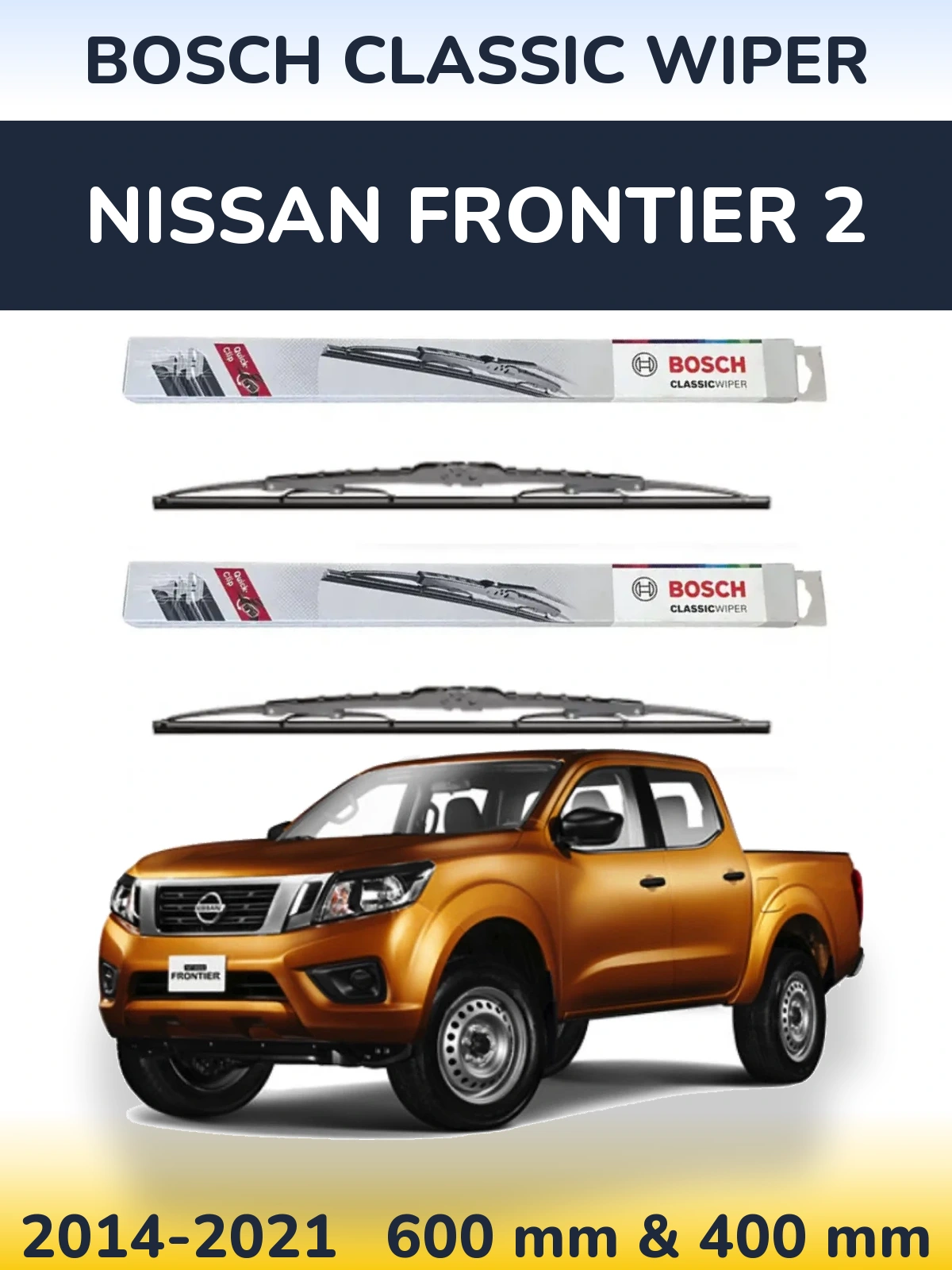 Torkarblad BOSCH Classic Wiper för Nissan Frontier 2