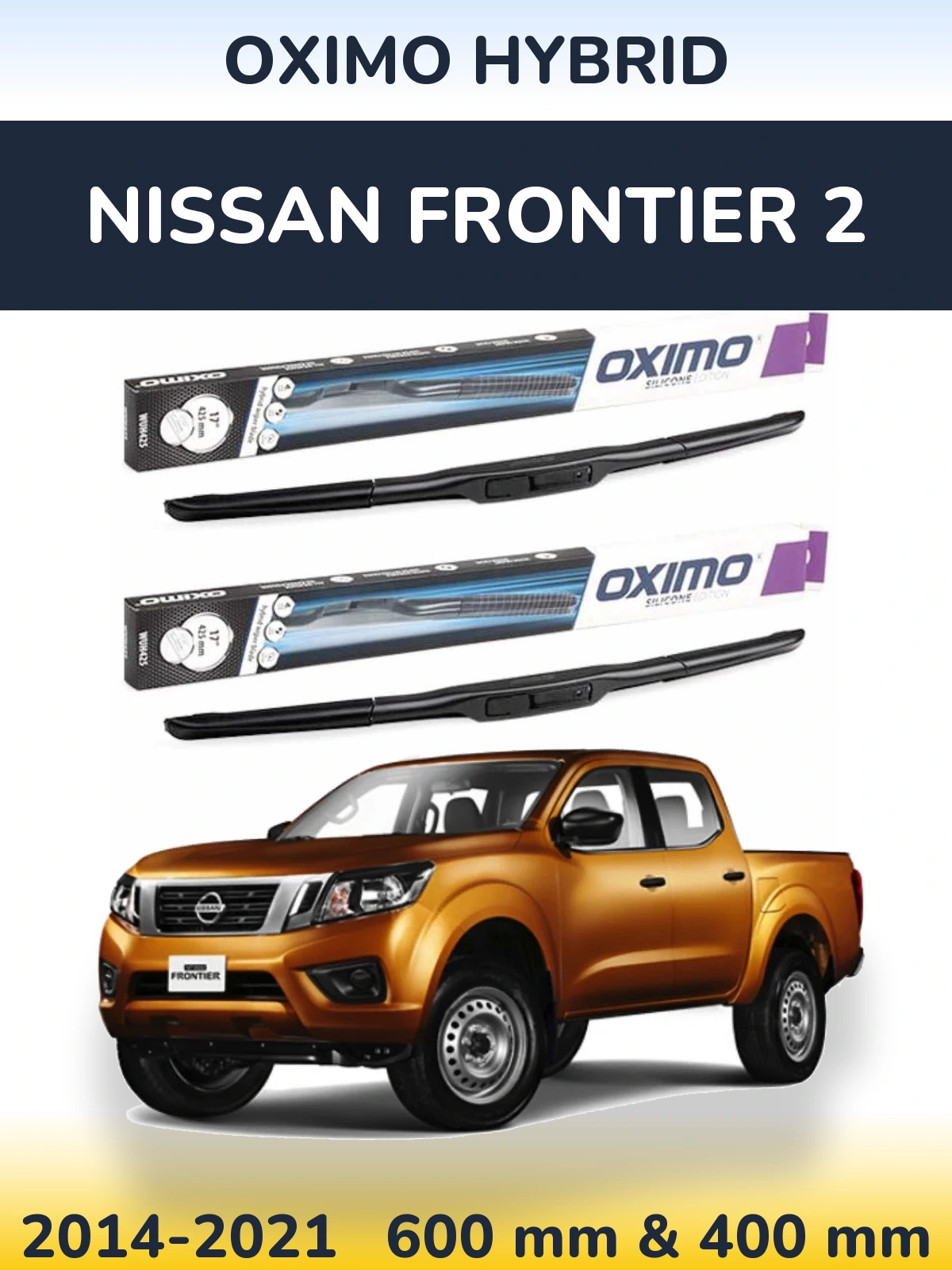 Torkarblad Oximo Hybrid för Nissan Frontier 2