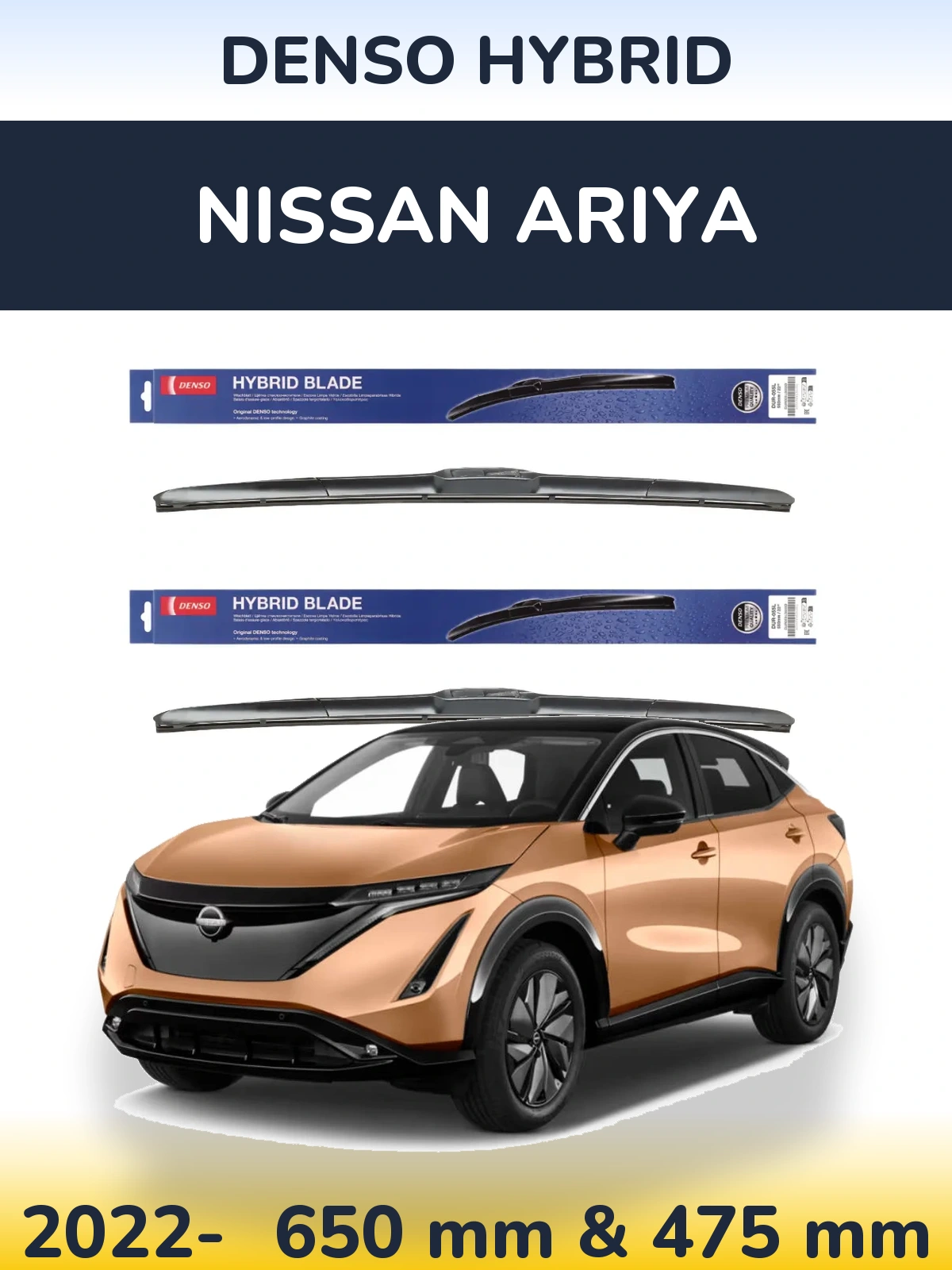 Torkarblad Denso Hybrid för Nissan Ariya
