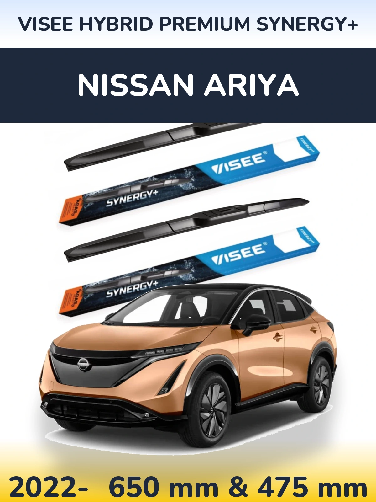 Torkarblad VISEE HYBRID PREMIUM SYNERGY+ för Nissan Ariya