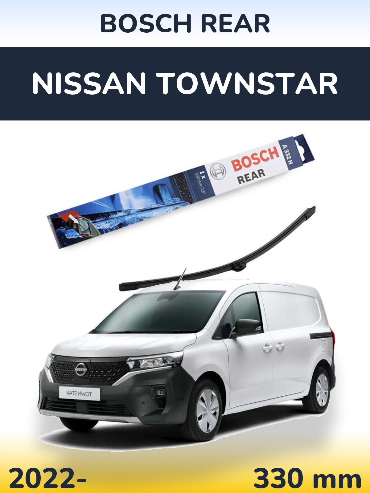 Torkarblad BOSCH Rear för Nissan Townstar