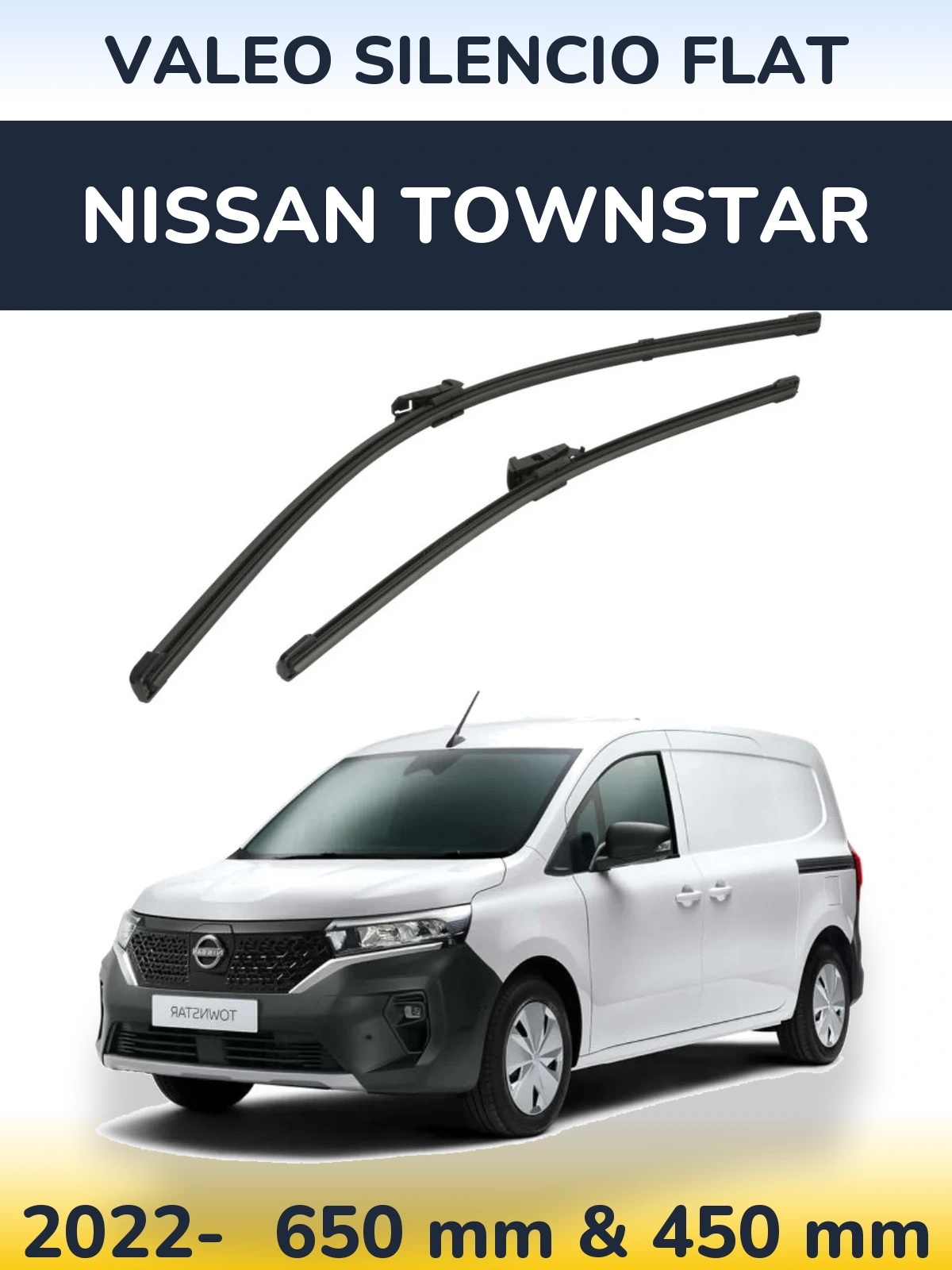 Torkarblad Valeo Silencio Flat för Nissan Townstar