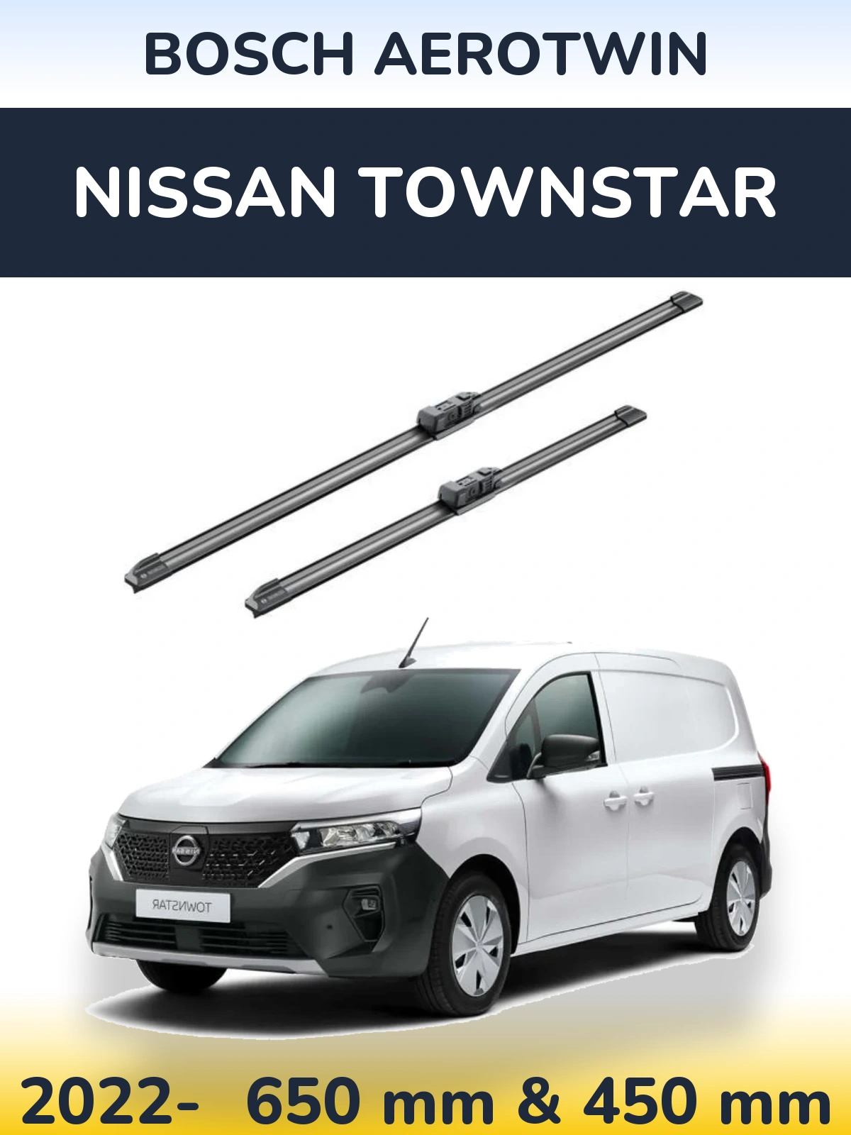 Torkarblad BOSCH AeroTwin för Nissan Townstar