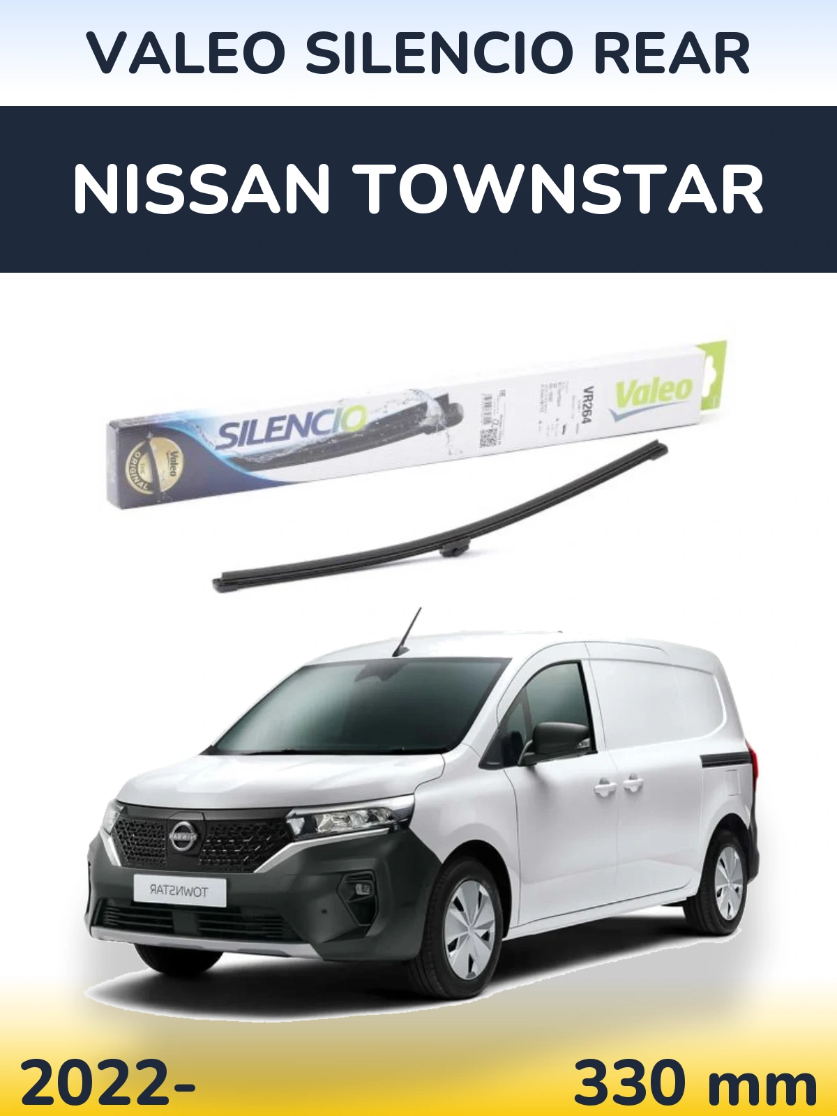 Torkarblad Valeo Silencio Rear för Nissan Townstar