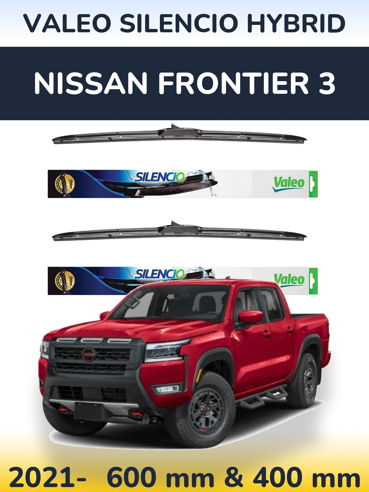 Torkarblad Valeo Silencio Hybrid för Nissan Frontier 3