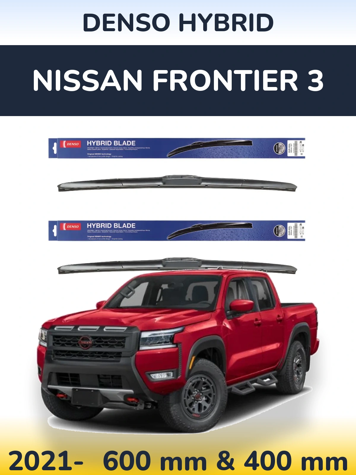 Torkarblad Denso Hybrid för Nissan Frontier 3