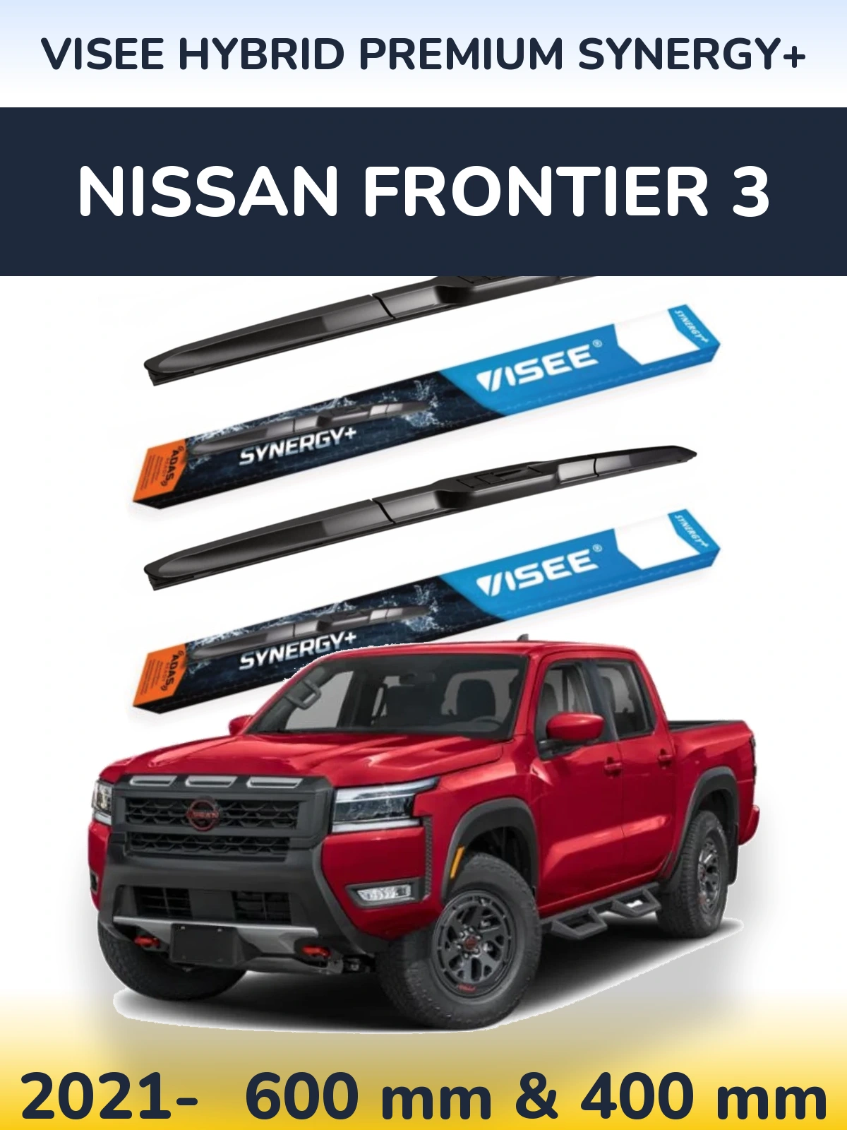 Torkarblad VISEE HYBRID PREMIUM SYNERGY+ för Nissan Frontier 3