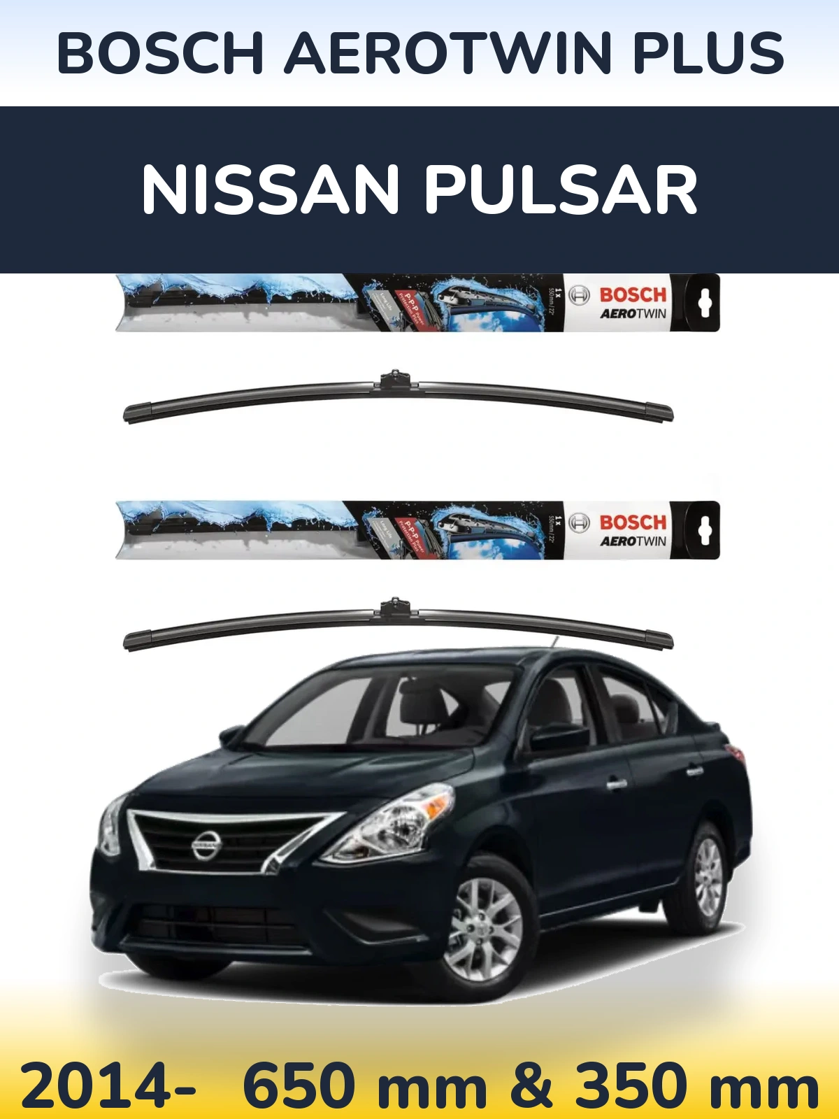 Torkarblad BOSCH AeroTwin Plus för Nissan Pulsar