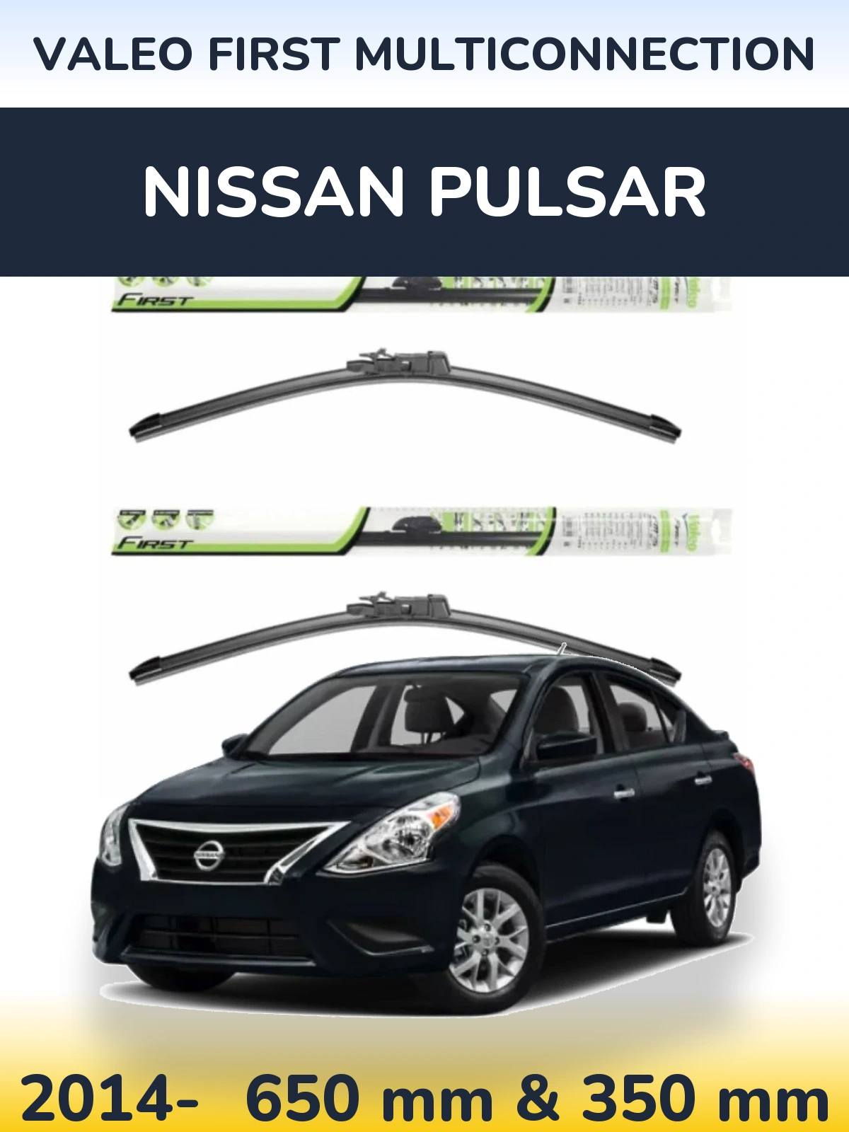 Torkarblad Valeo First MultiConnection för Nissan Pulsar
