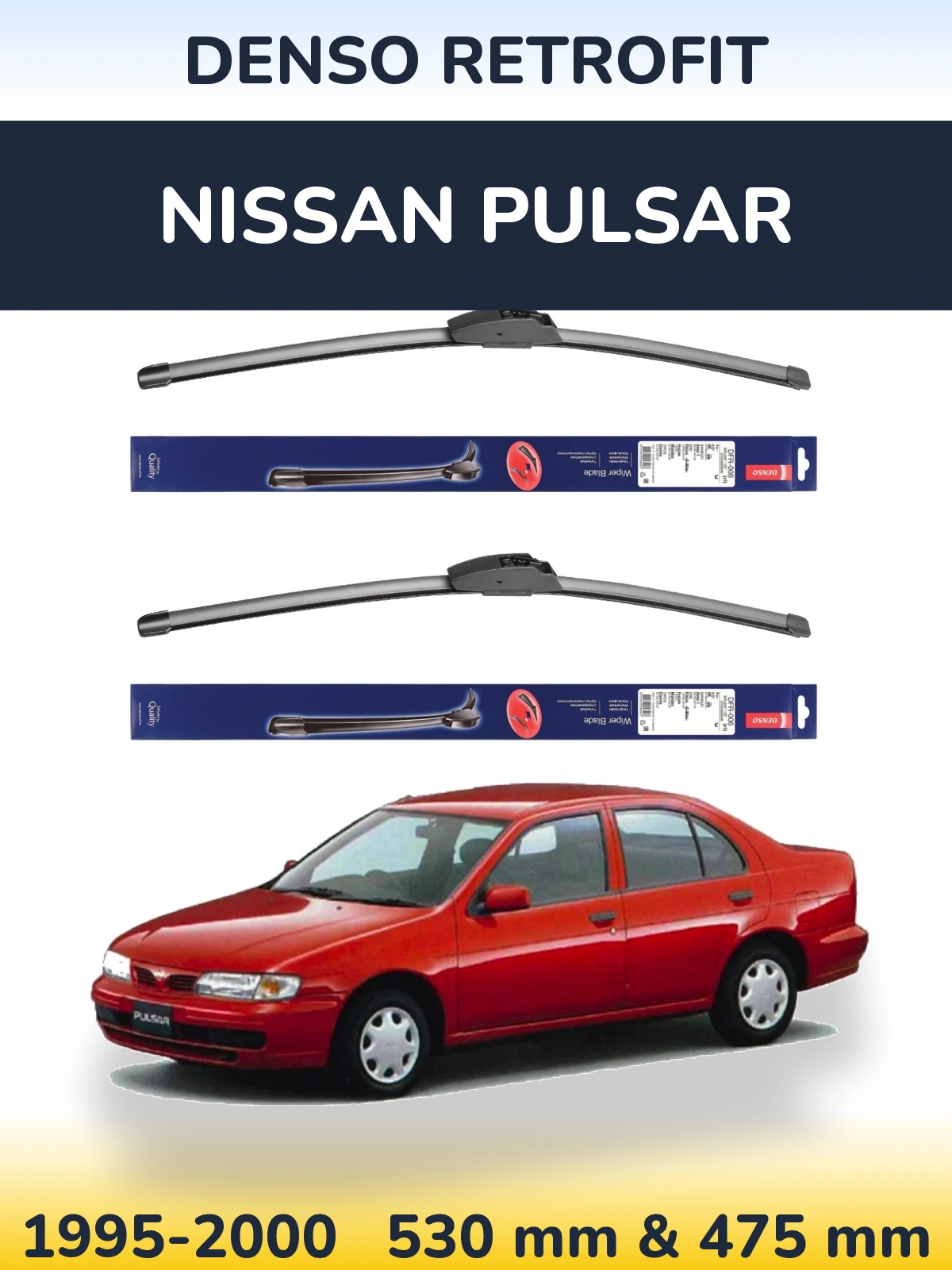 Torkarblad Denso Retrofit för Nissan Pulsar