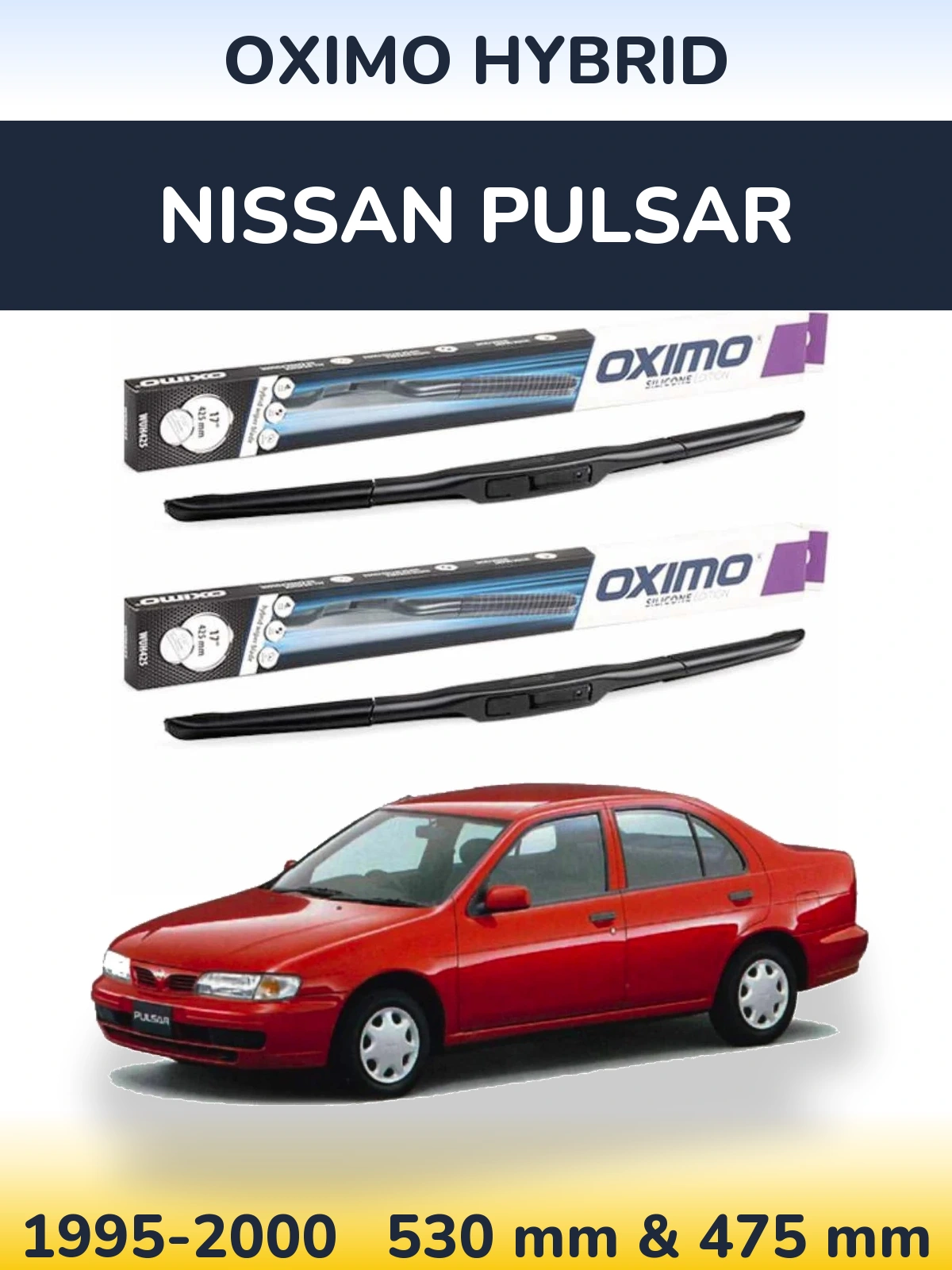 Torkarblad Oximo Hybrid för Nissan Pulsar