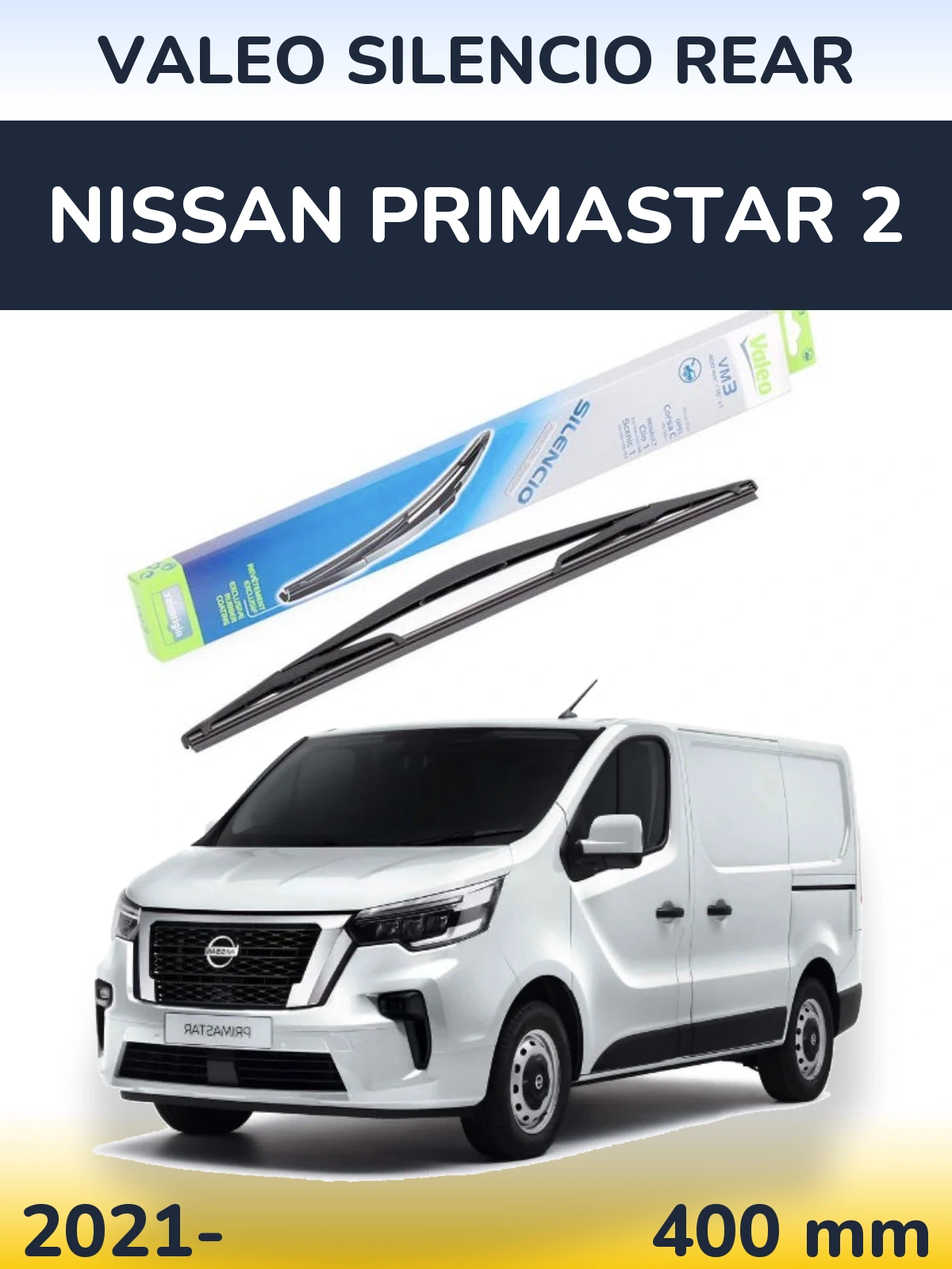 Torkarblad Valeo Silencio Rear för Nissan Primastar 2