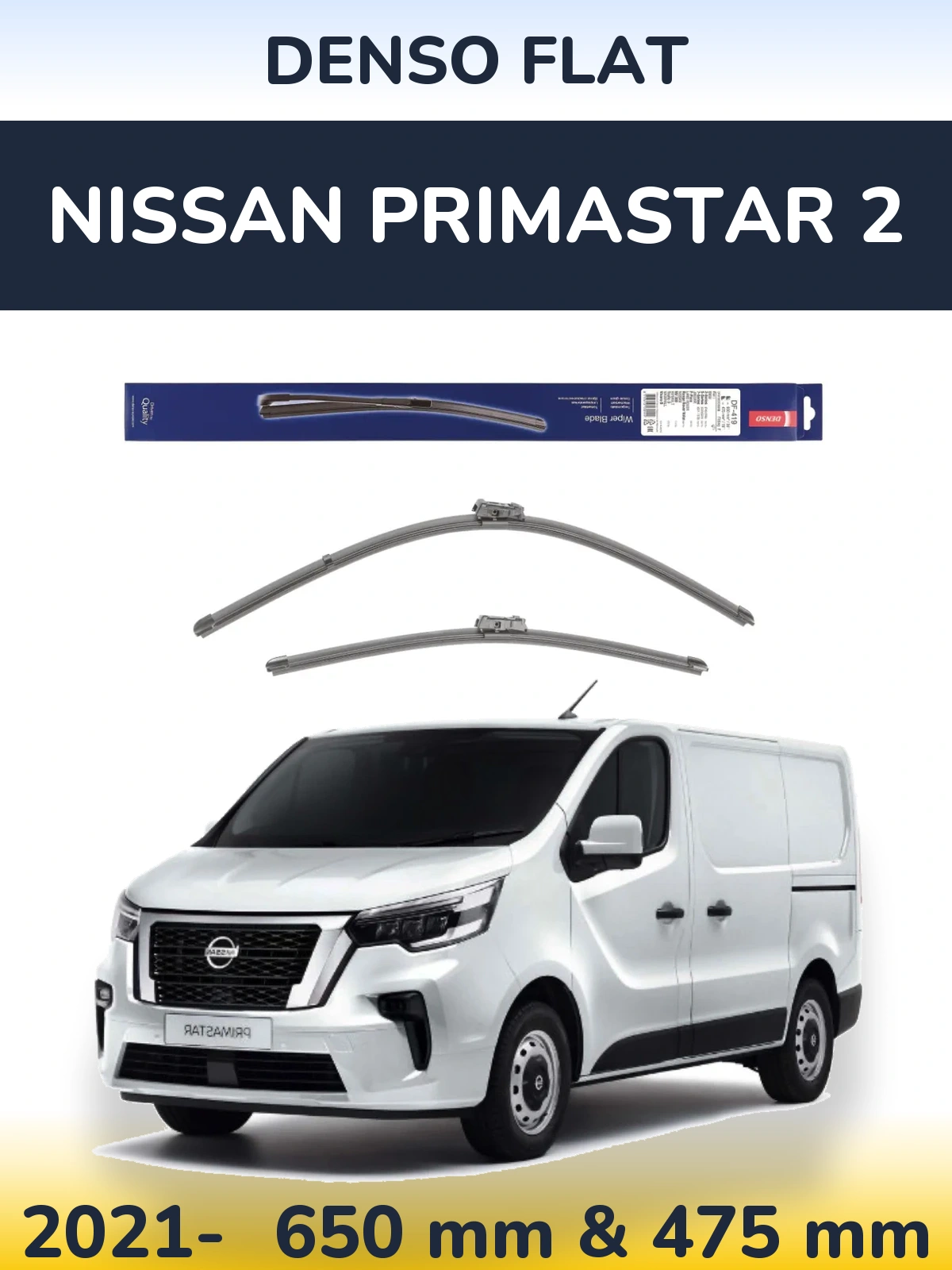 Torkarblad Denso Flat för Nissan Primastar 2