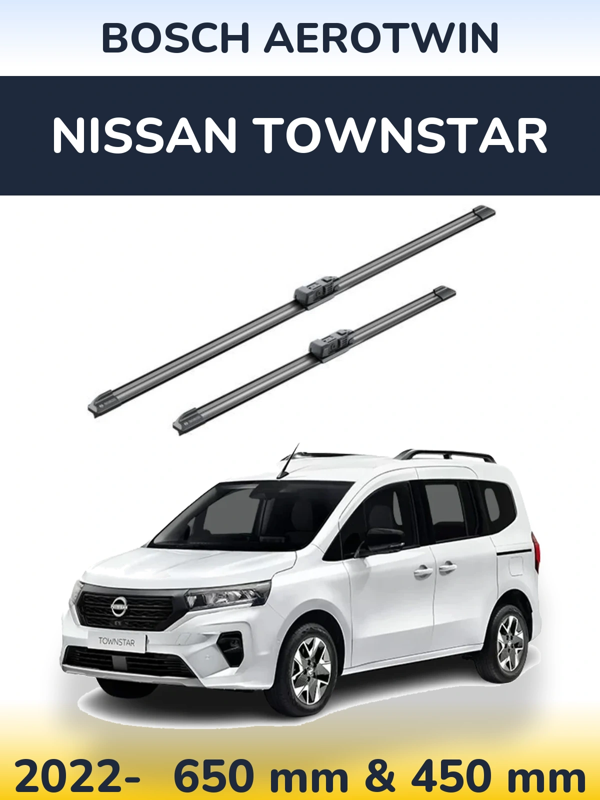 Torkarblad BOSCH AeroTwin för Nissan Townstar