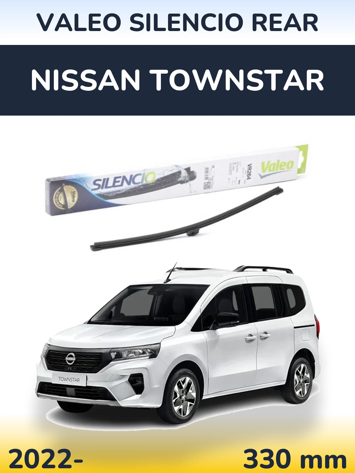 Torkarblad Valeo Silencio Rear för Nissan Townstar
