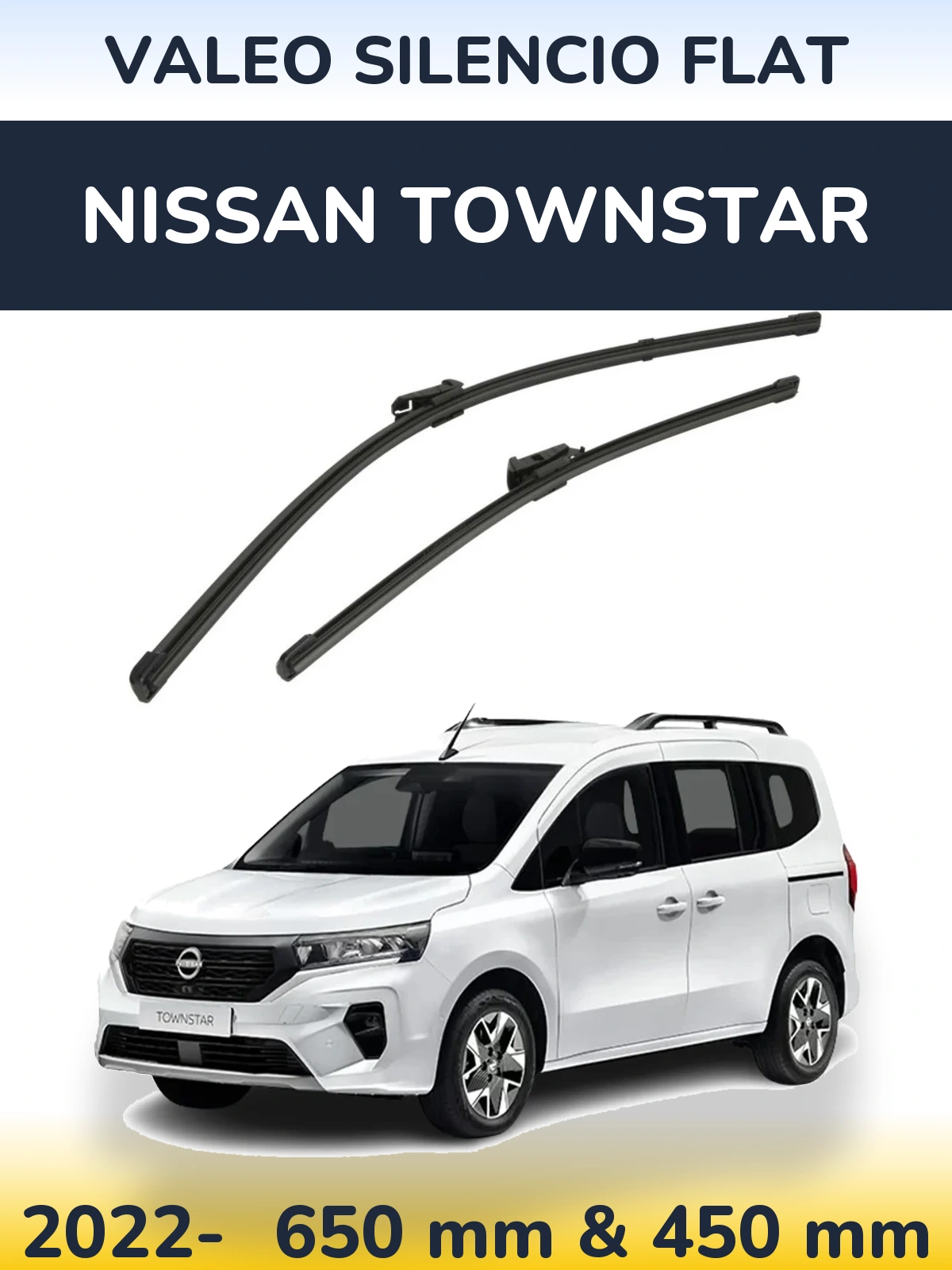 Torkarblad Valeo Silencio Flat för Nissan Townstar