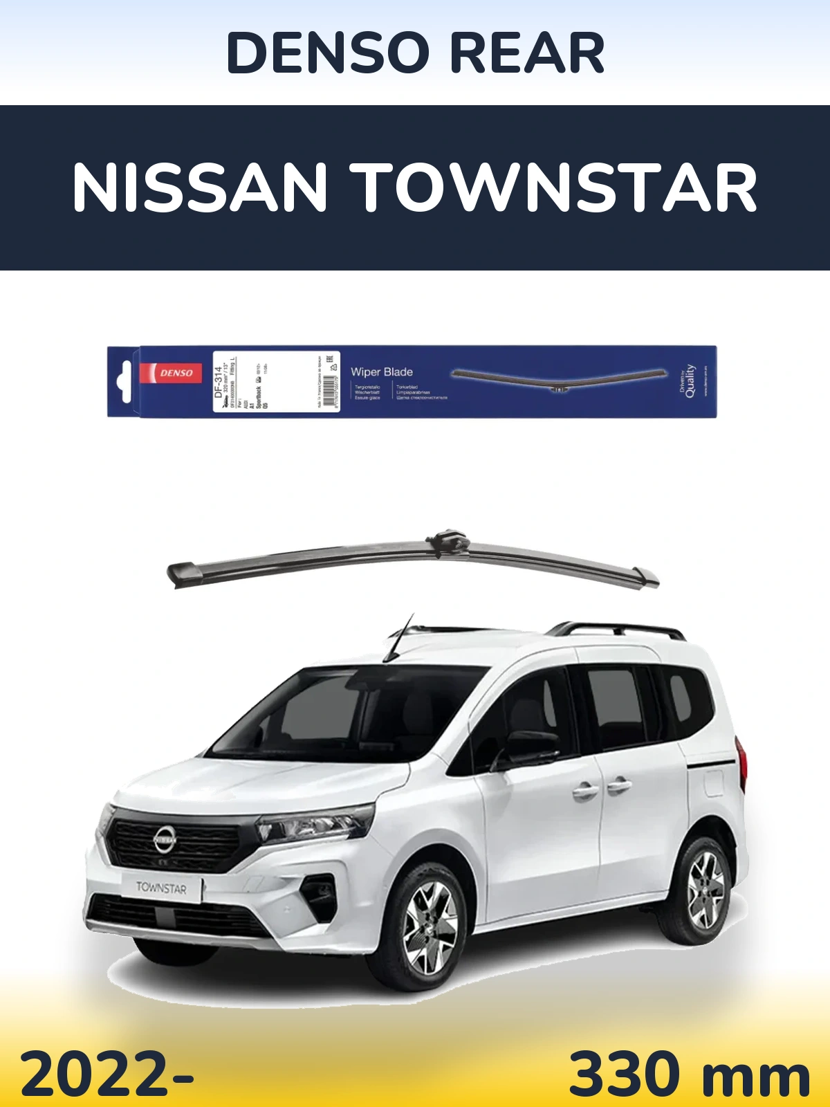 Torkarblad Denso Rear för Nissan Townstar