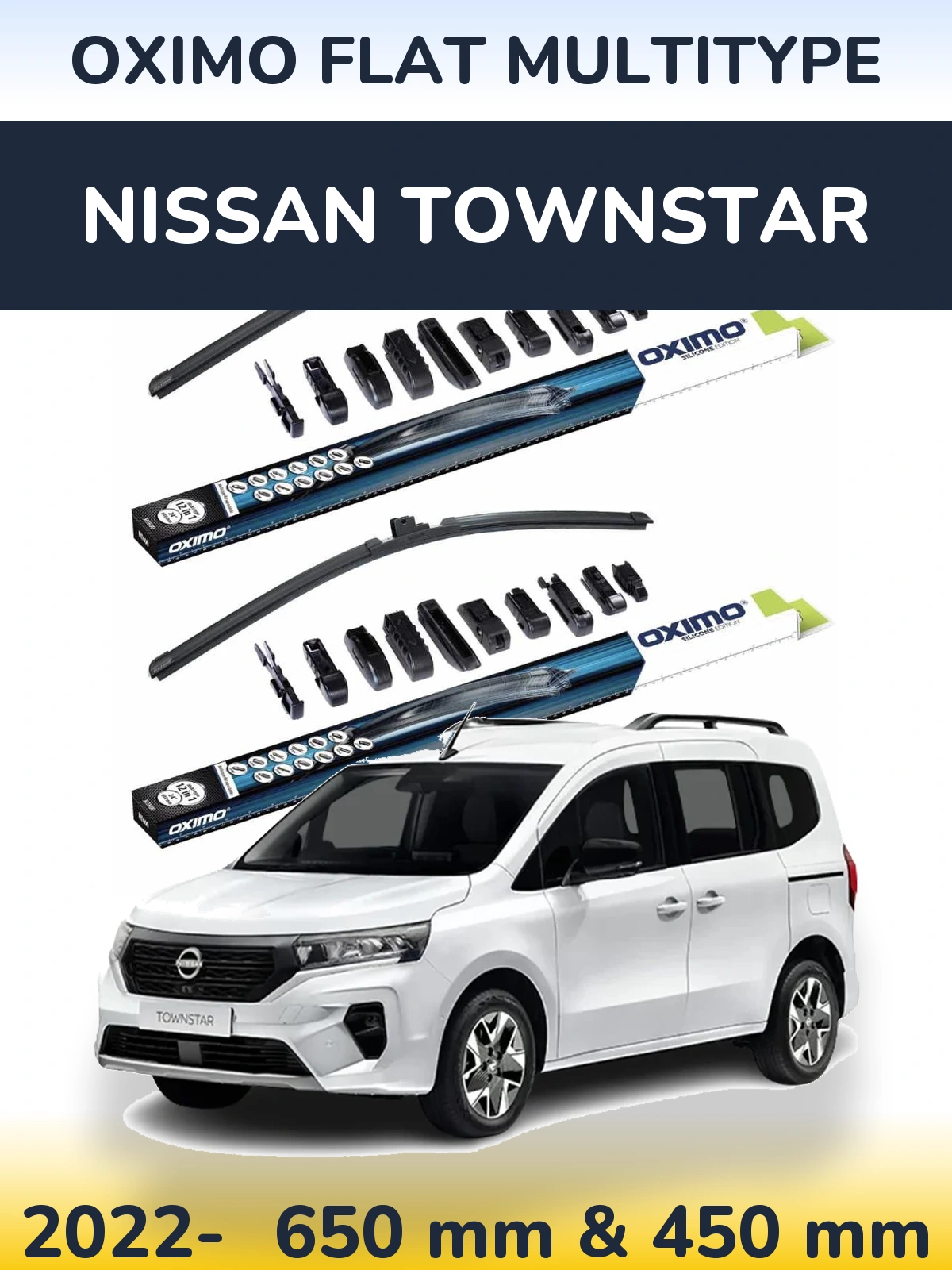 Torkarblad Oximo Flat MultiType för Nissan Townstar