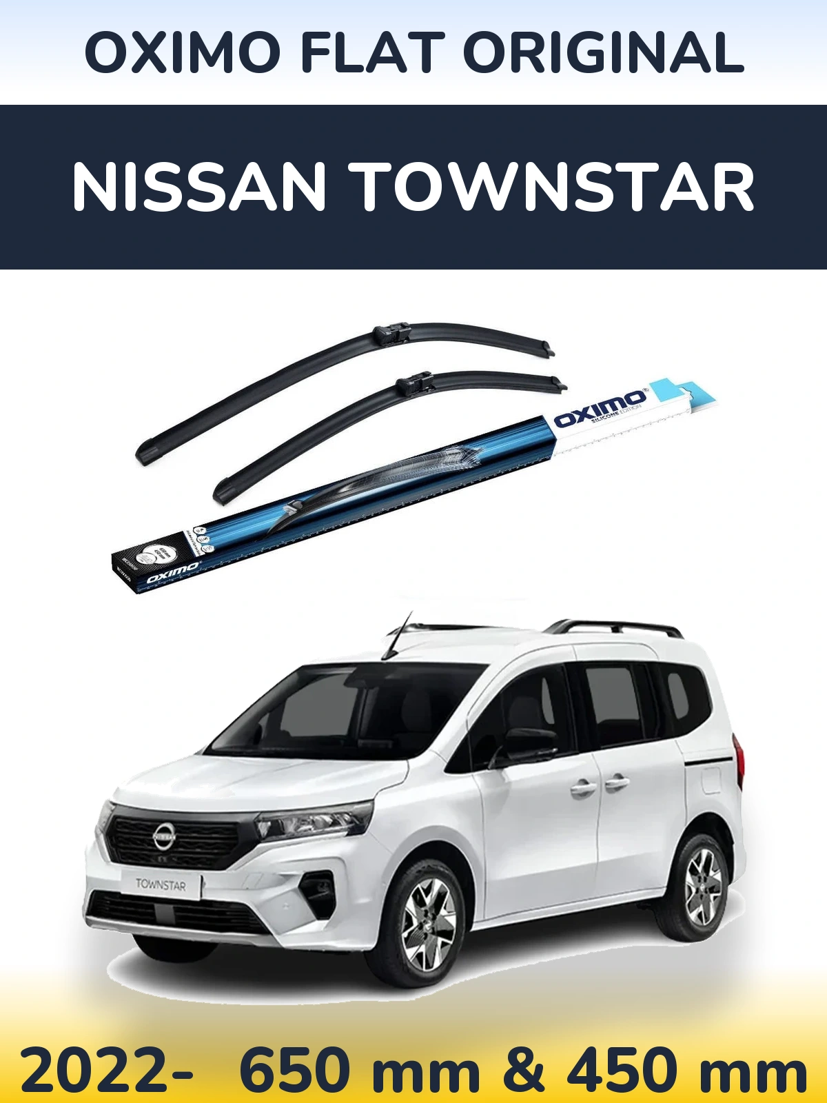 Torkarblad Oximo Flat Original för Nissan Townstar