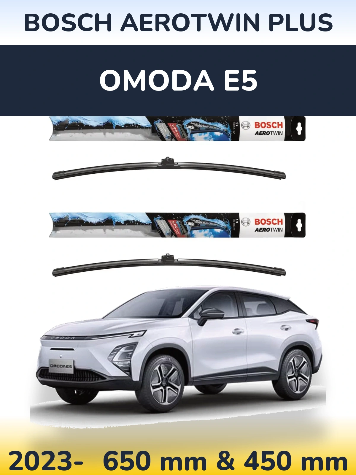 Torkarblad BOSCH AeroTwin Plus för Omoda E5