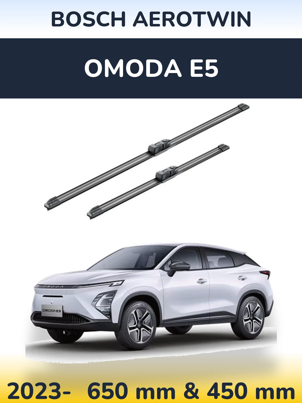 Torkarblad BOSCH AeroTwin för Omoda E5