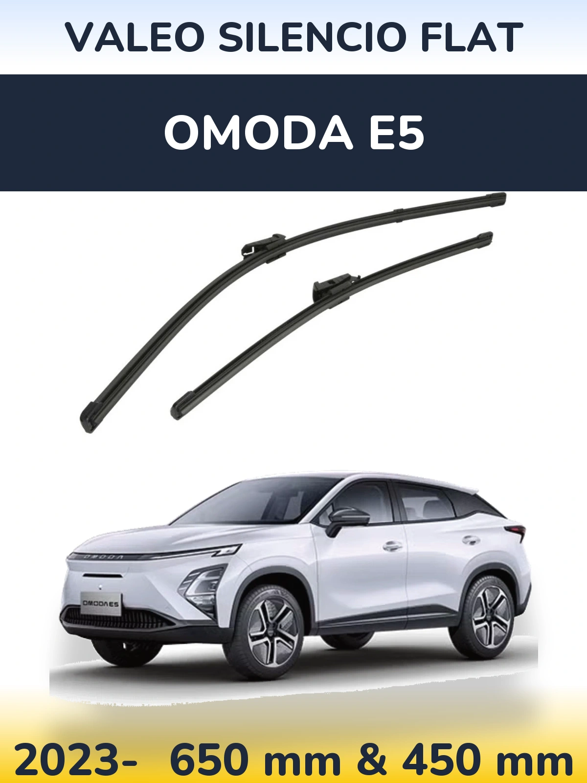 Torkarblad Valeo Silencio Flat för Omoda E5