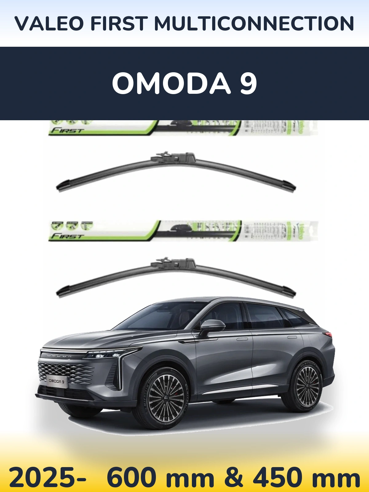 Torkarblad Valeo First MultiConnection för Omoda 9