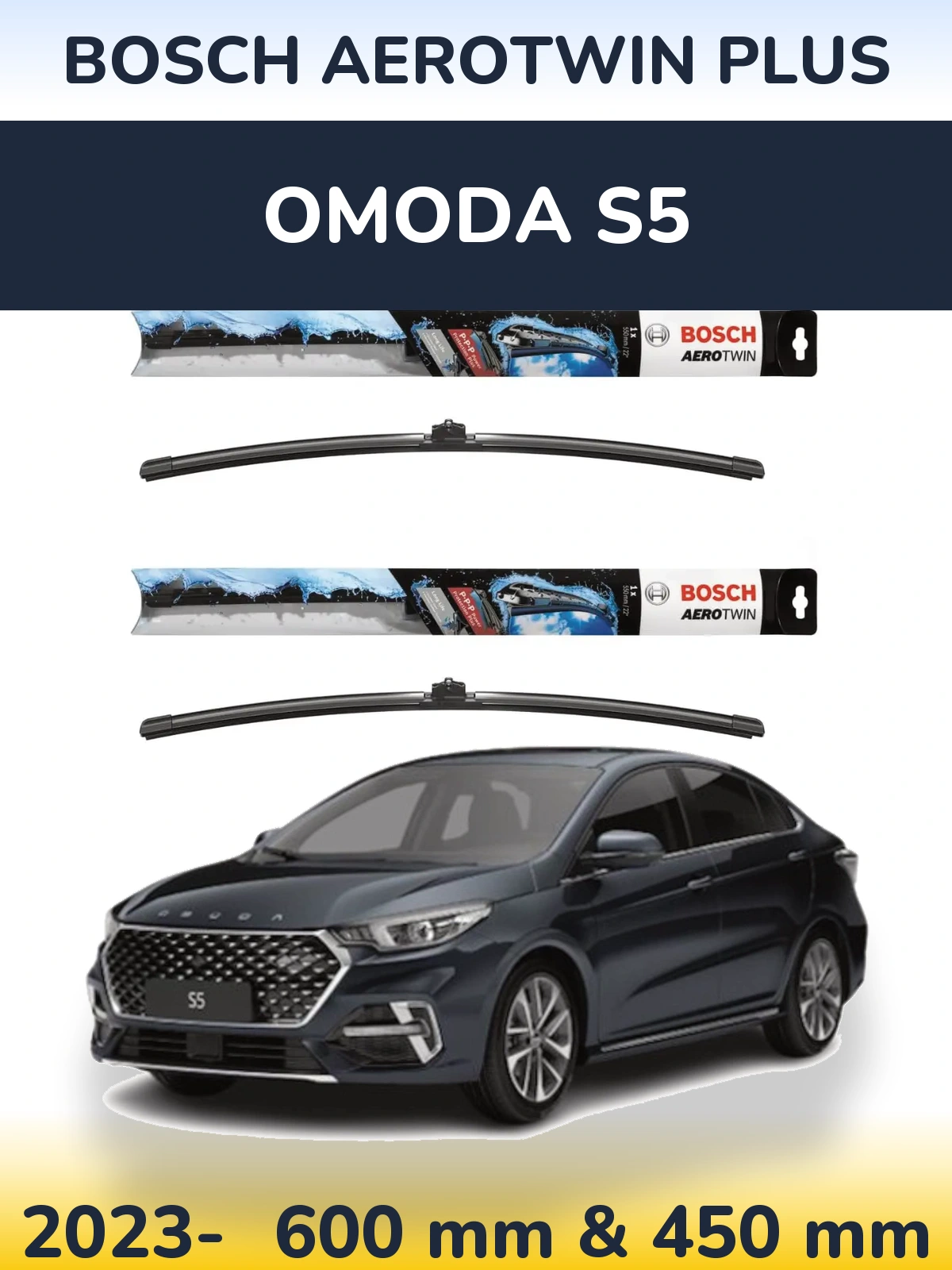 Torkarblad BOSCH AeroTwin Plus för Omoda S5